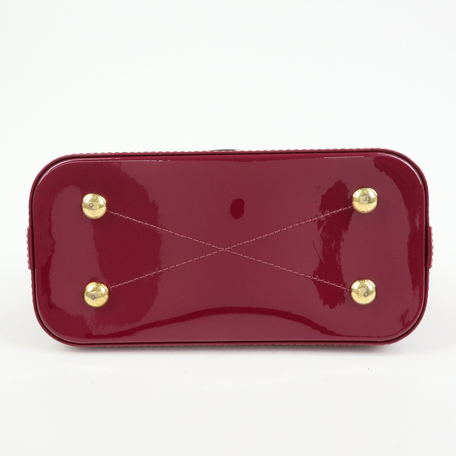 Louis Vuitton Monogram Vernis Alma BB 2Way Bag Magenta M54785