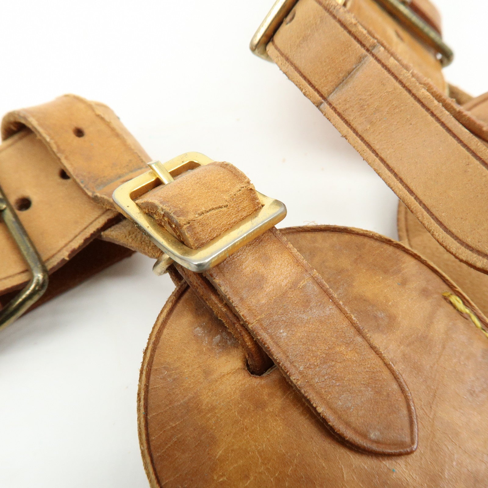 Louis Vuitton Set of 10 Leather Name Tag & Poignet Natural