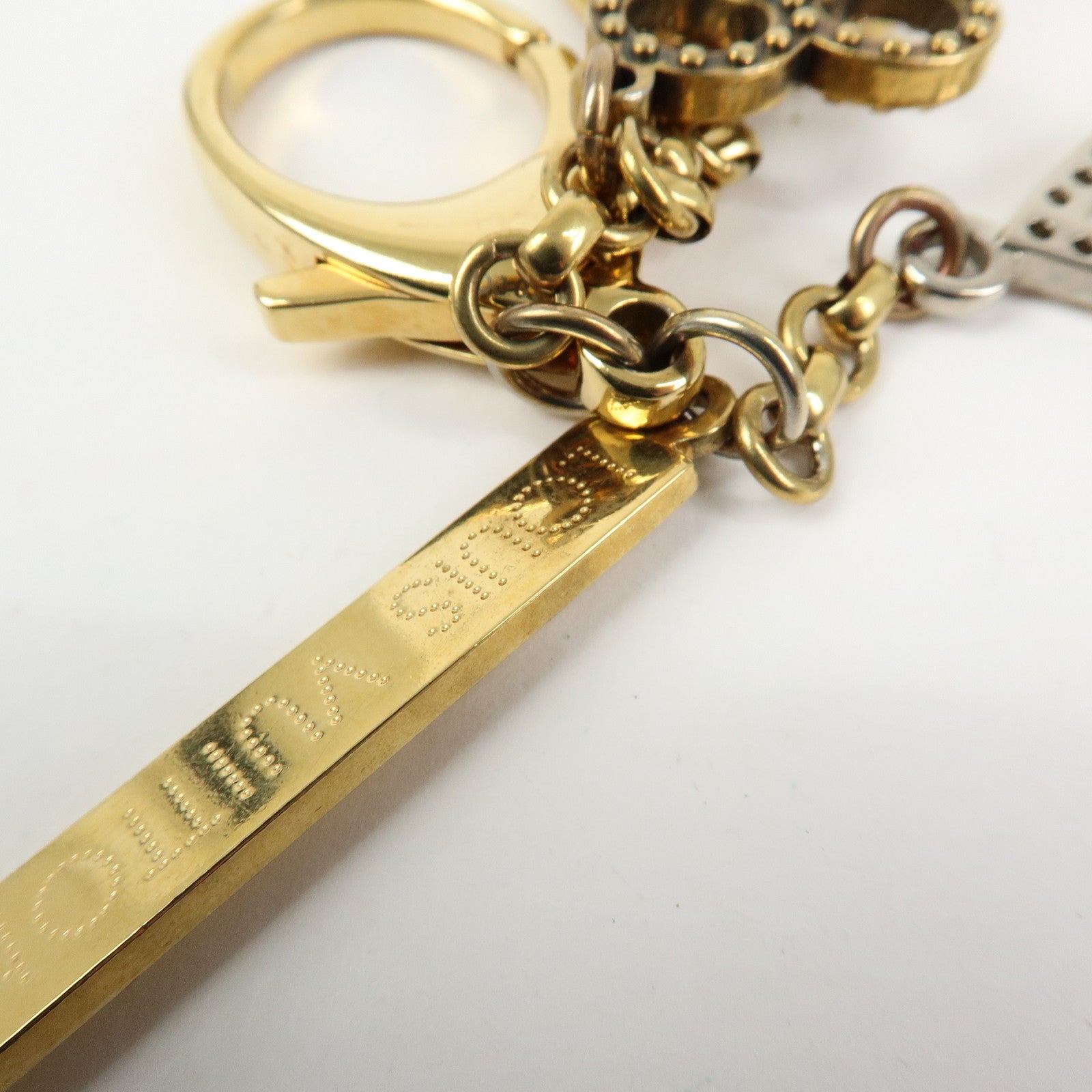 Louis Vuitton Bijoux Sac Tapage Metal Bag Charm Gold Silver M65090