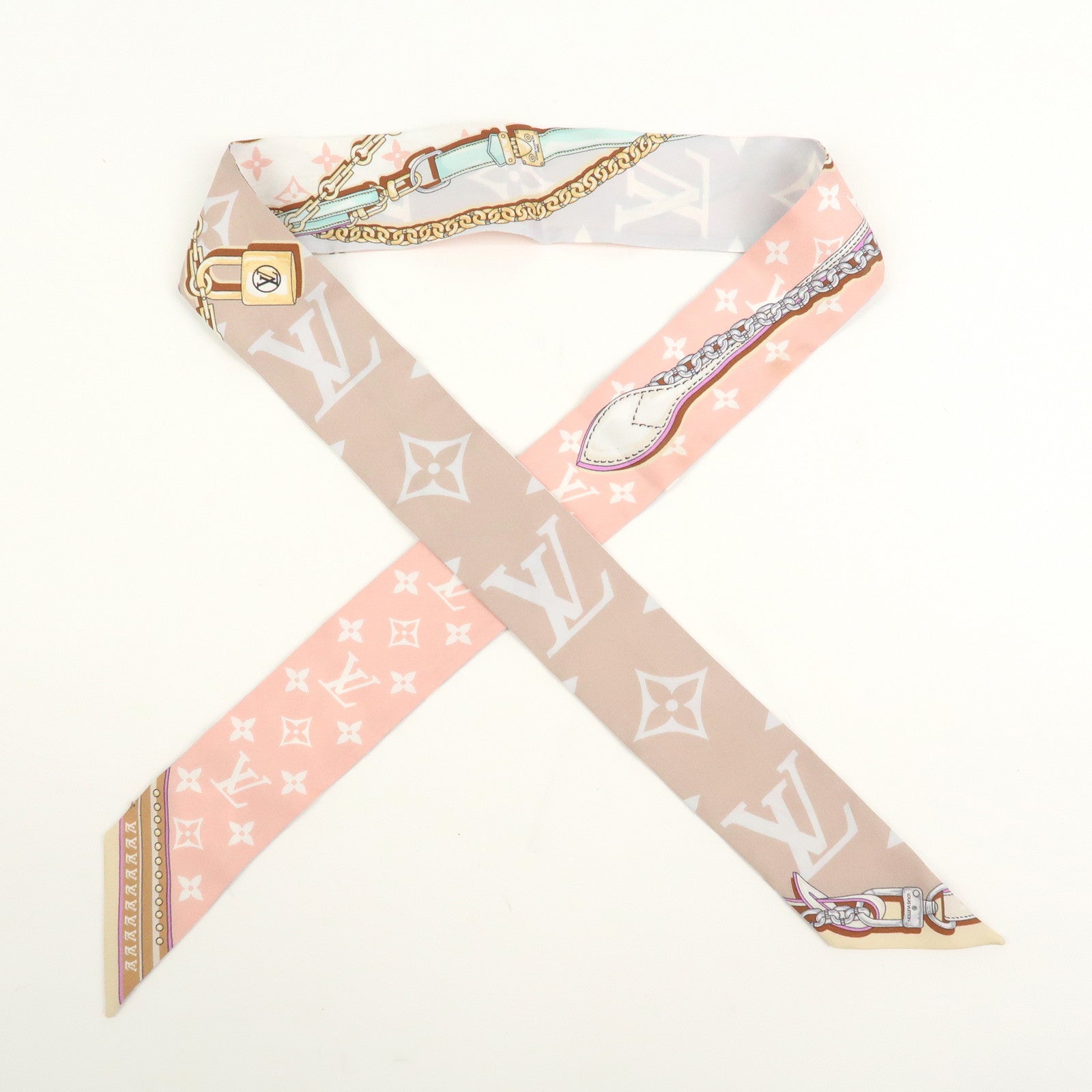 Louis Vuitton Monogram Bandeau BB Ultimate Silk 100% Scarf M78819