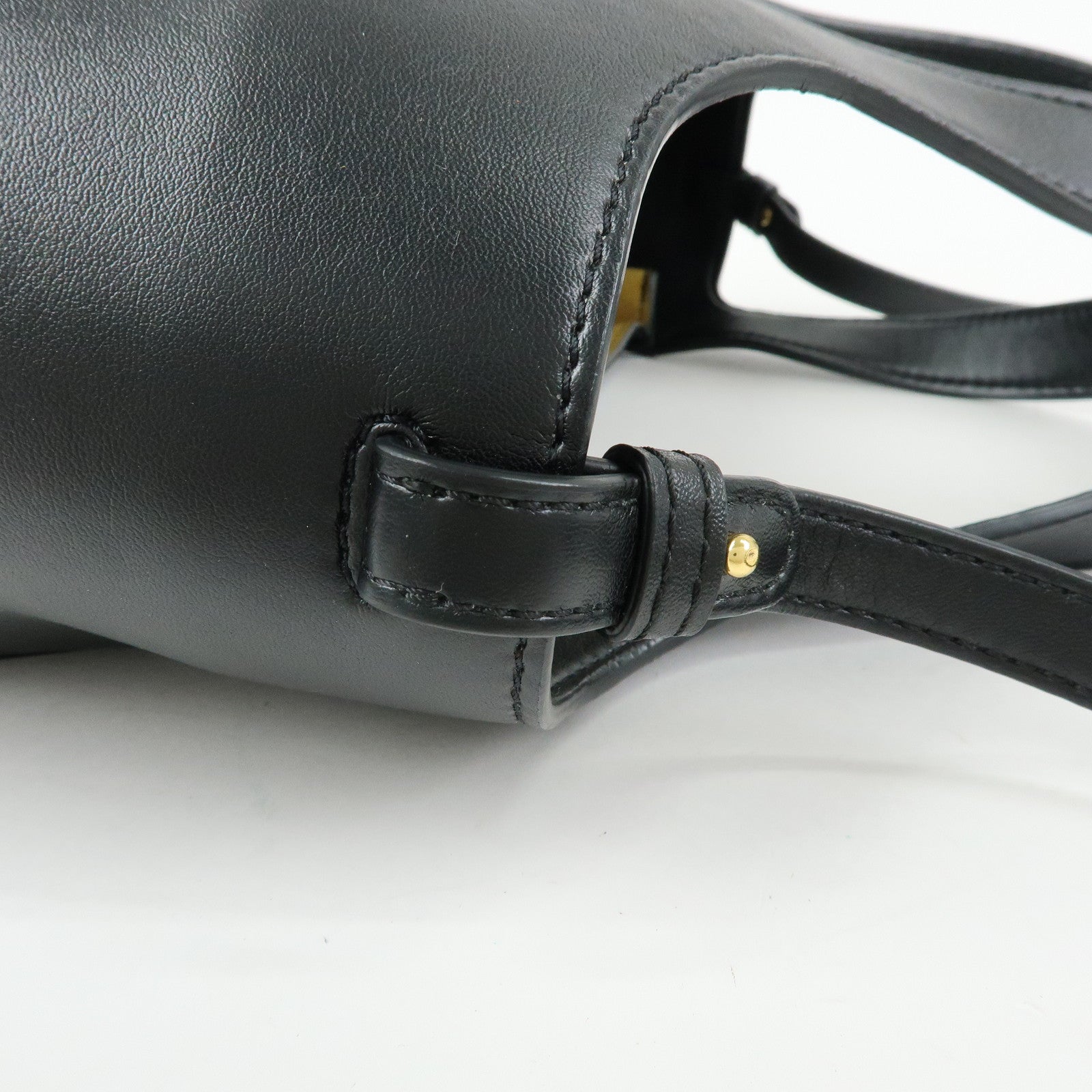 STELLA MCCARTNEY Faux Leather 2Way Shoulder Bag Hand Bag Black