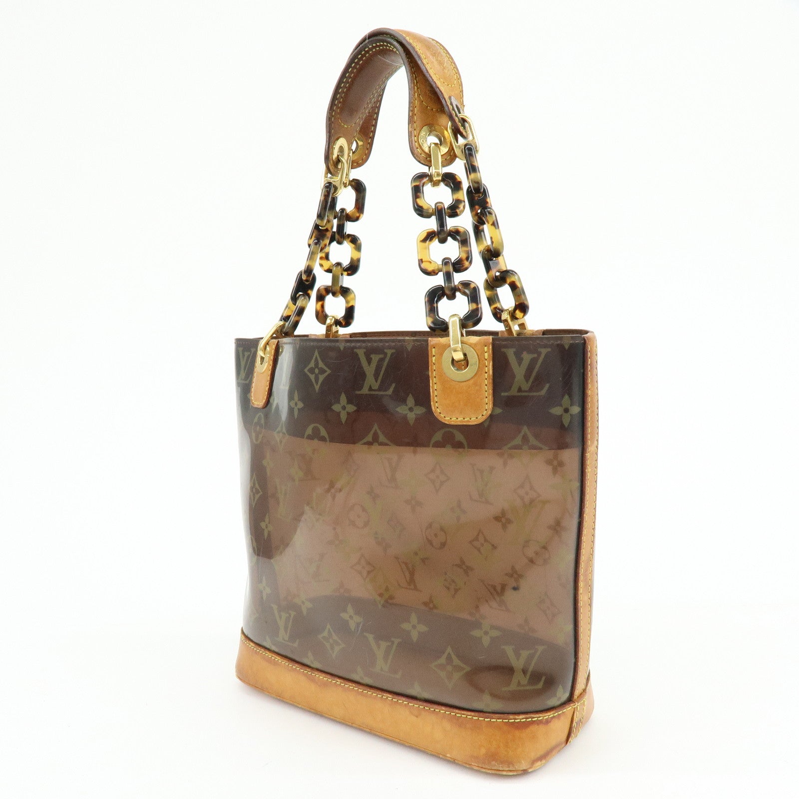 Louis Vuitton Monogram Cabas Ambre PM Tote Bag Clear Brown M92502