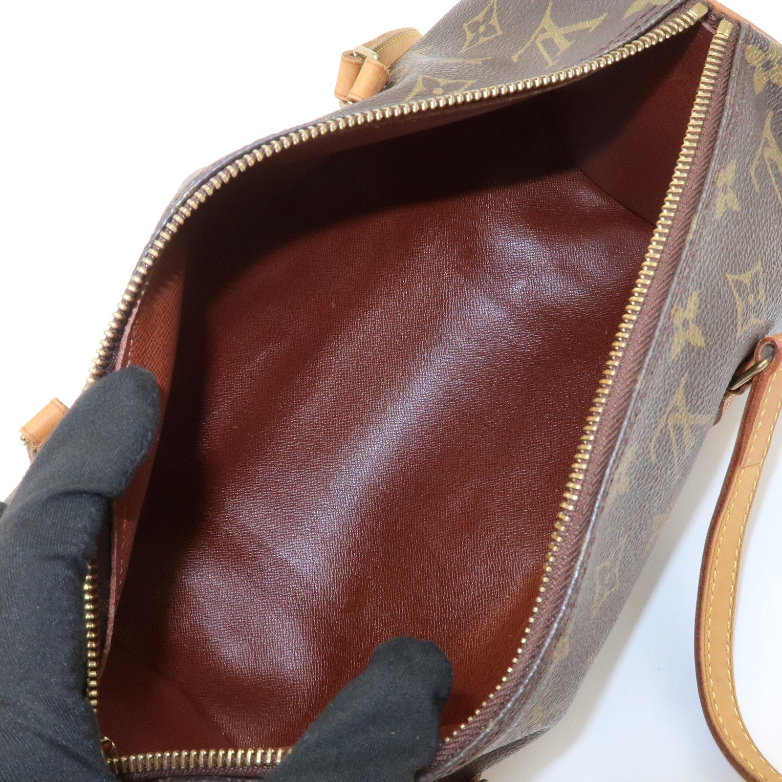 Louis Vuitton Monogram Papillon 30 Hand Bag New Style Brown M51385