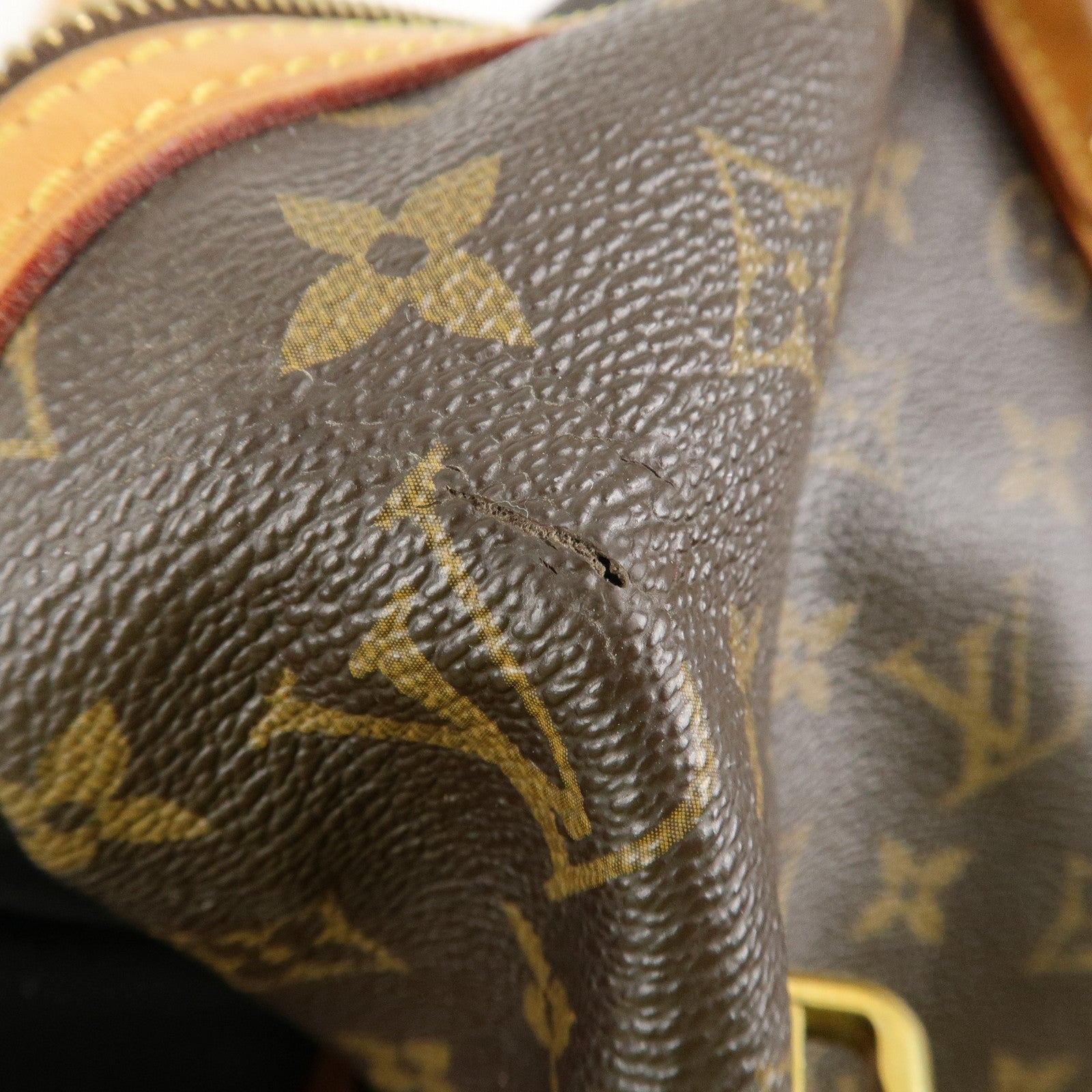 Louis Vuitton Monogram Stresa GM Shoulder Bag Brown M51188 Used