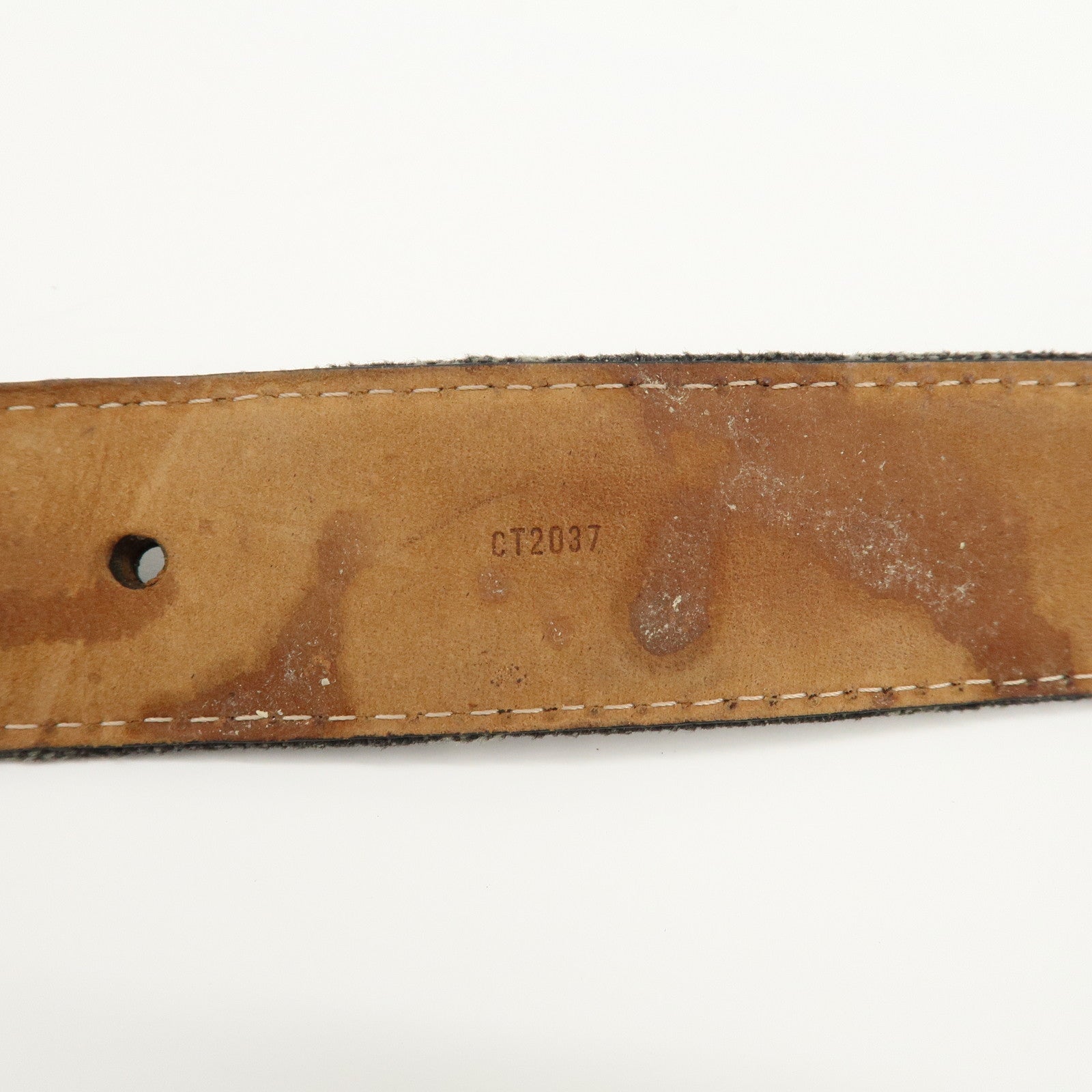 Louis Vuitton Monogram Denim Ceinture Belt 80/32 Noir Black M6972