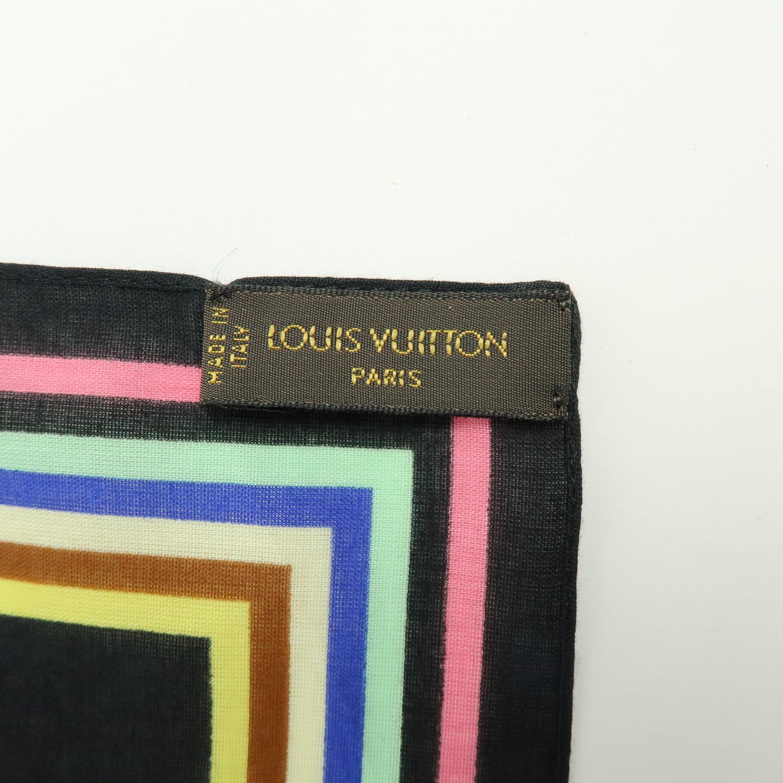 Louis Vuitton Monogram Multicolor Cotton 100・・Handkerchief M71912
