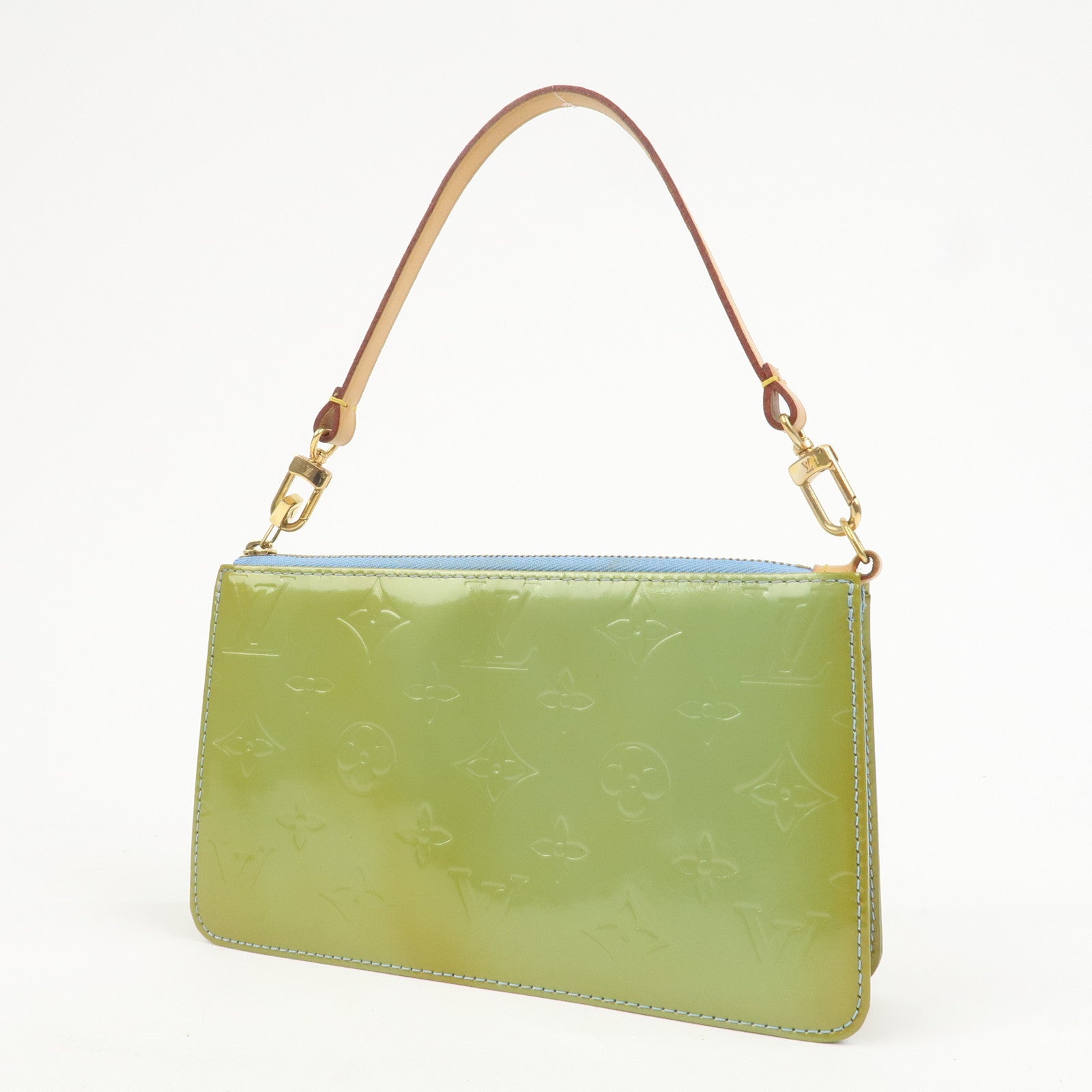 Louis Vuitton Monogram Vernis Lexington Hand Bag Baby Blue M91011