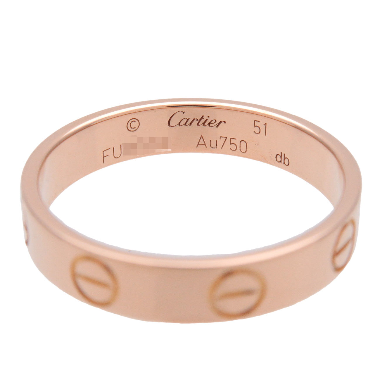 Cartier Mini Love Ring K18 750PG Rose Gold #51 US5.5-6 EU51 HK12.5