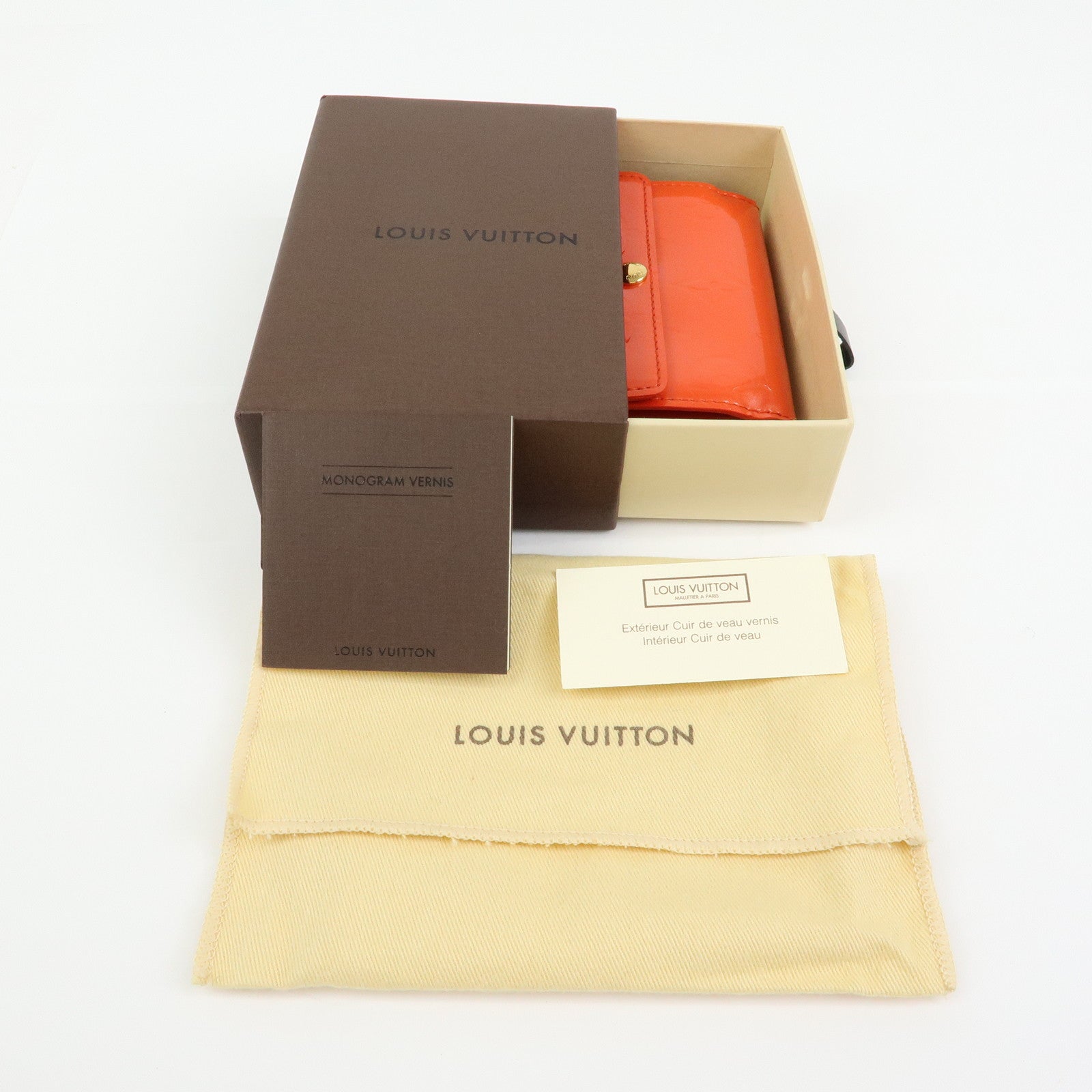 Louis Vuitton Monogram Vernis Leather Ludlow Orange Sunset M93630