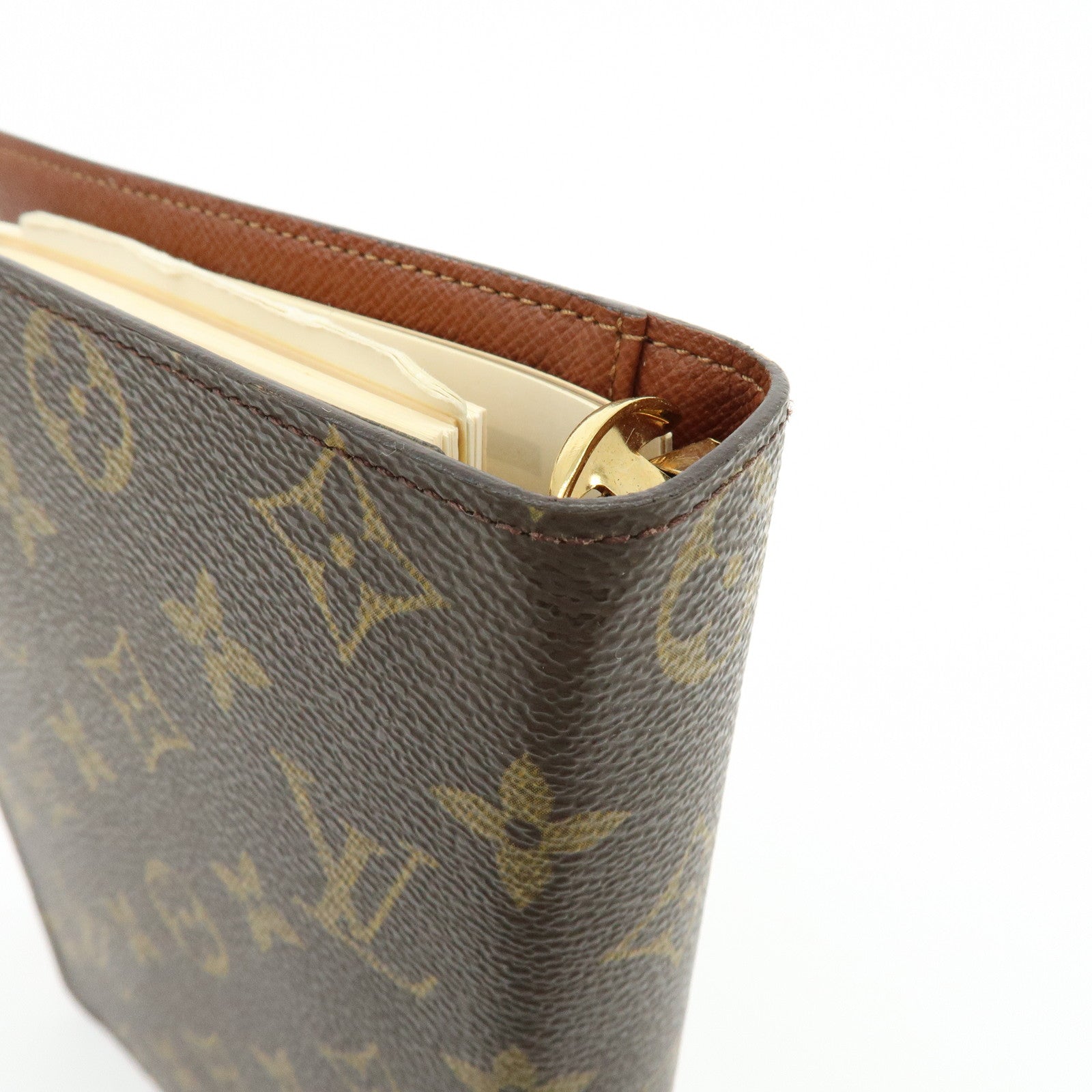 Louis Vuitton Monogram Agenda MM Planner Cover Brown R20004