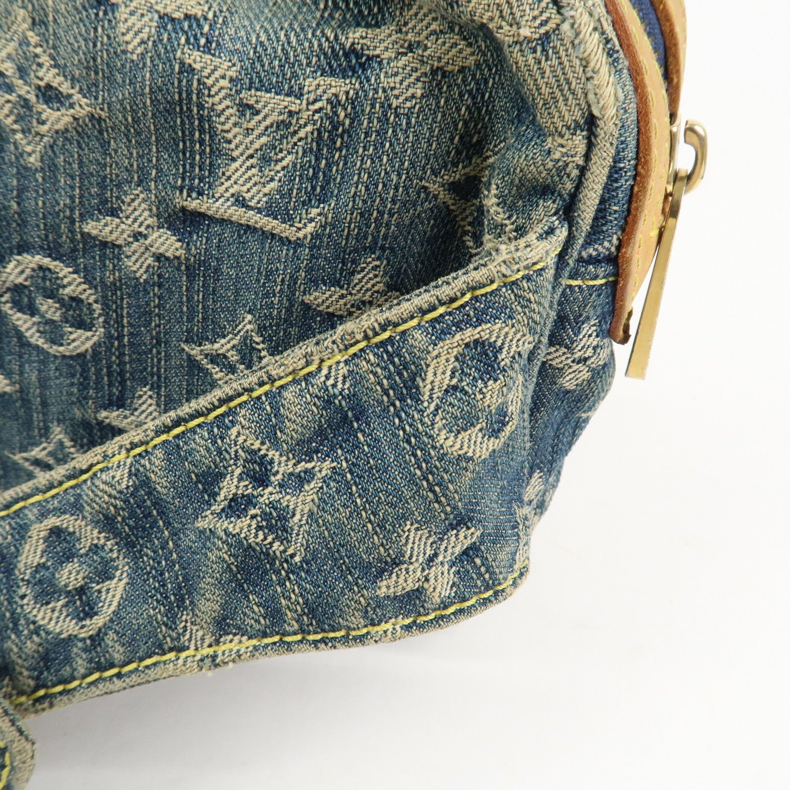 Louis Vuitton Monogram Denim Bum Bag Waist Bag Blue M95347