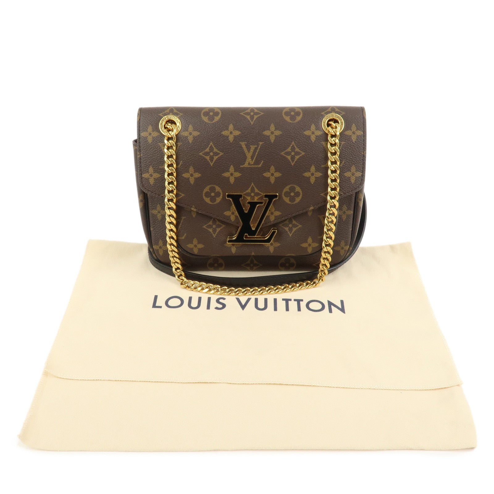 Louis Vuitton Monogram Passy Crossbody Chain Shoulder Bag M45592