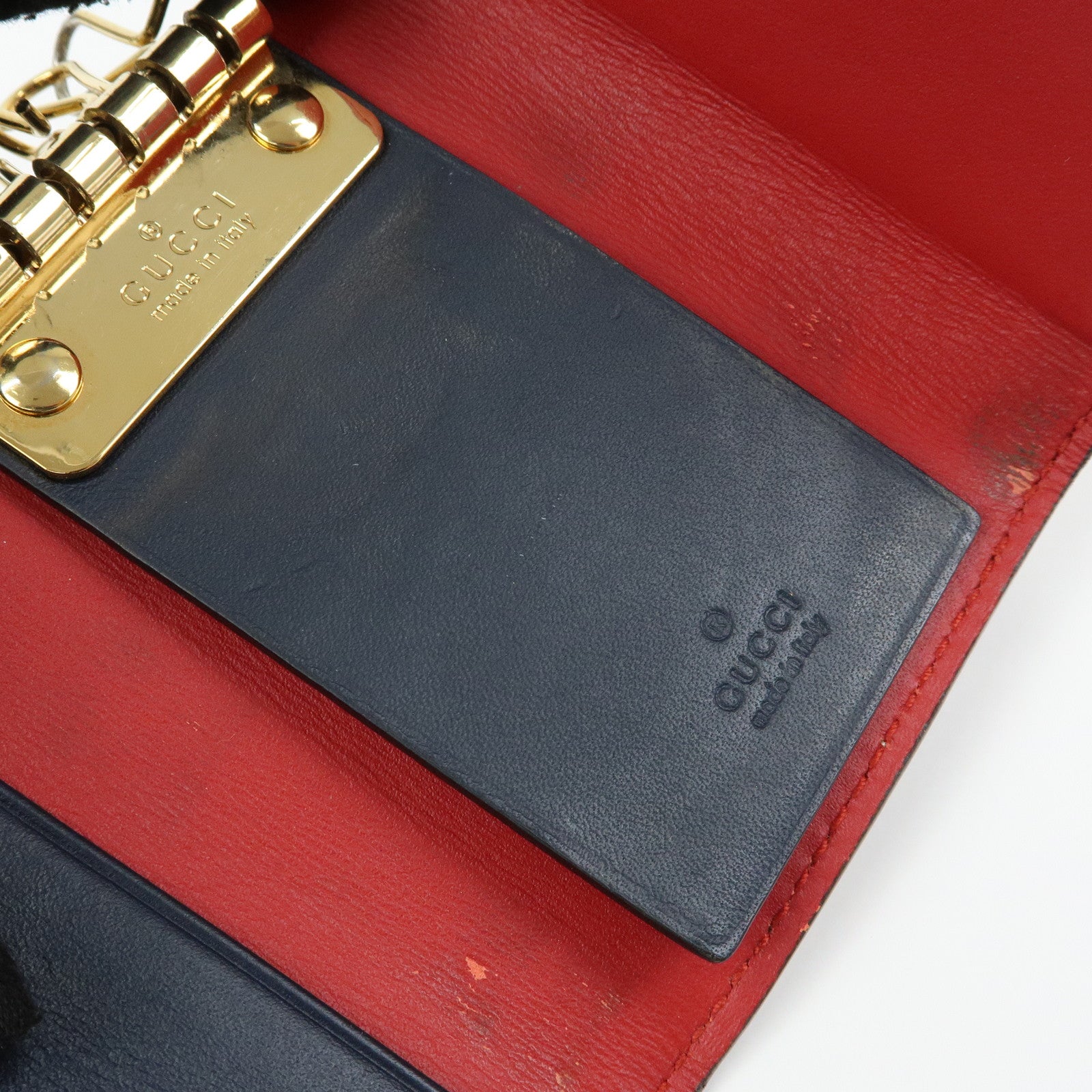GUCCI Sherry Set of 2 GG Supreme Canvas Wallet 658634 435292