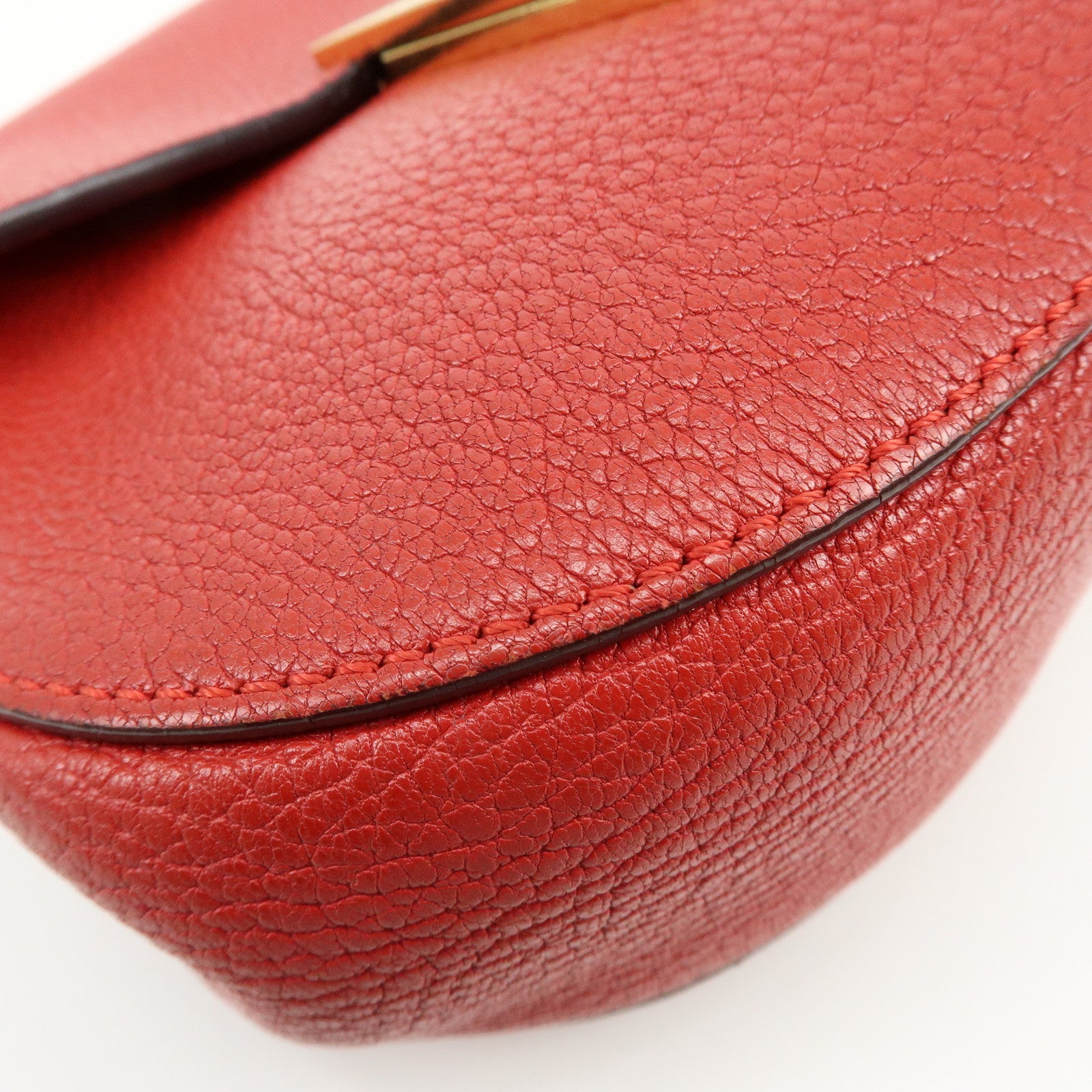 Chloe Drew Leather Chain Shoulder Bag Crossbody Bag Red