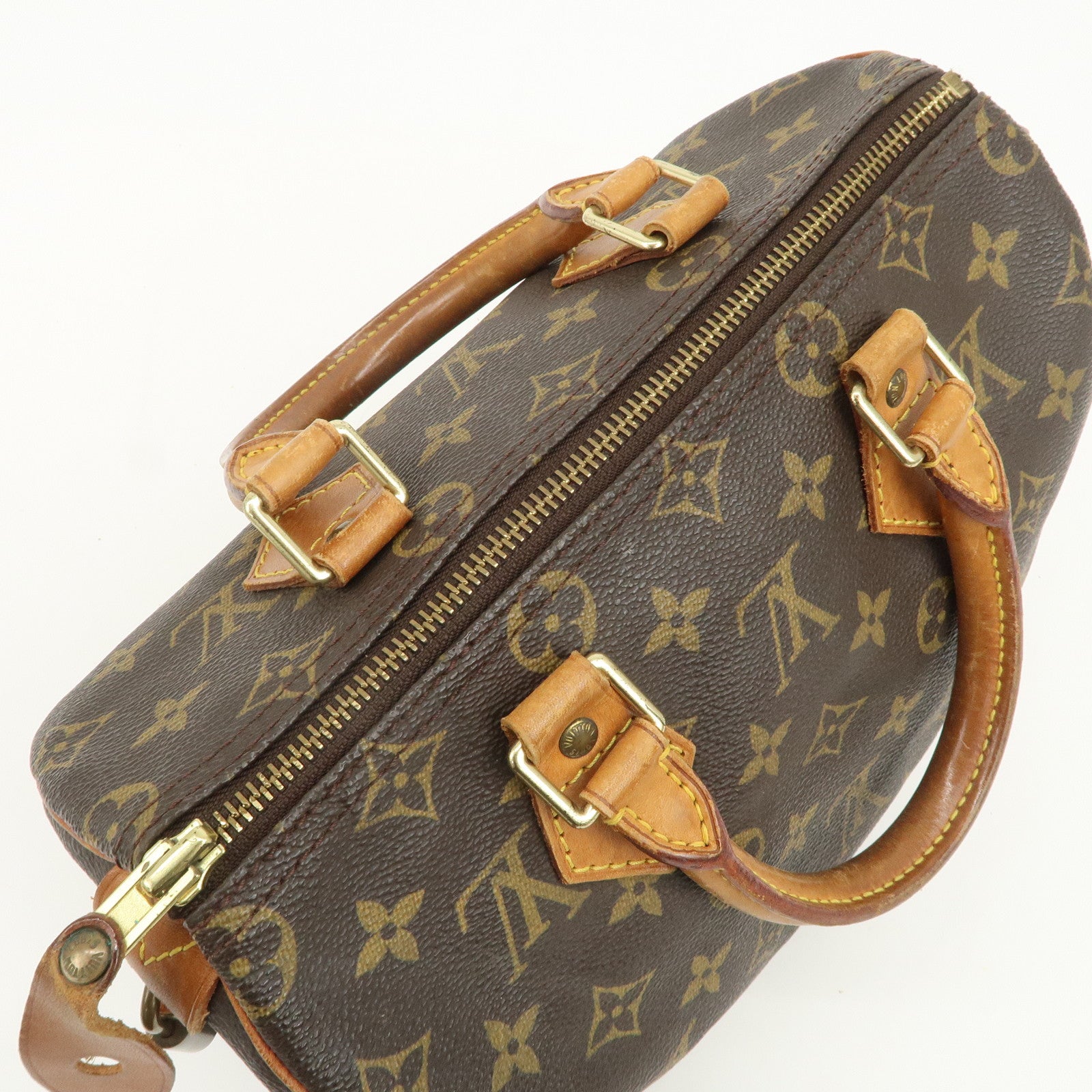 Louis Vuitton Monogram Speedy 25 Boston Bag Hand Bag Brown M41528