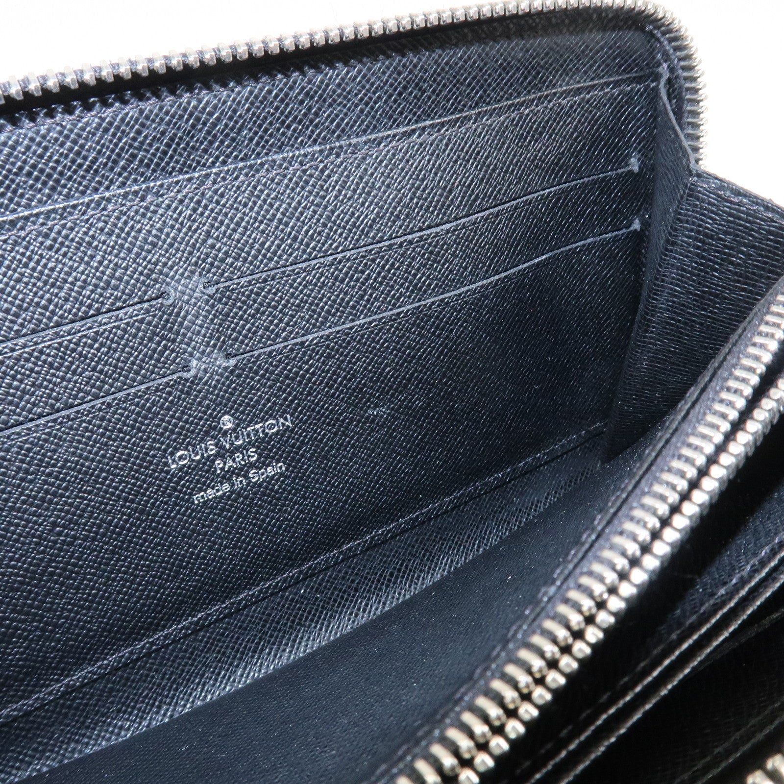 Louis Vuitton Epi Leather Round Zippy Long Wallet Noir Black M60072