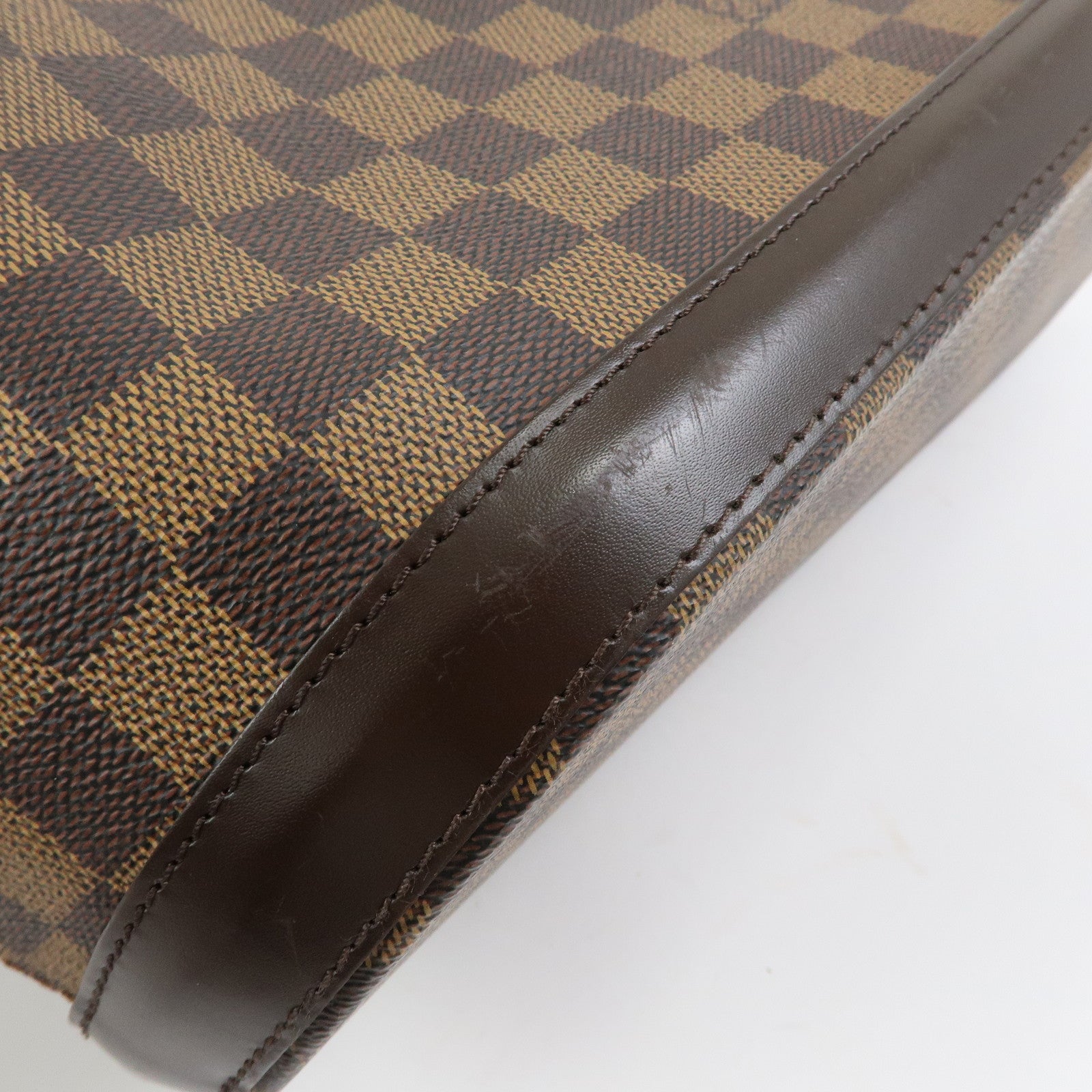 Louis Vuitton Damier Canvas Leather Manosque GM Hand Bag N51120