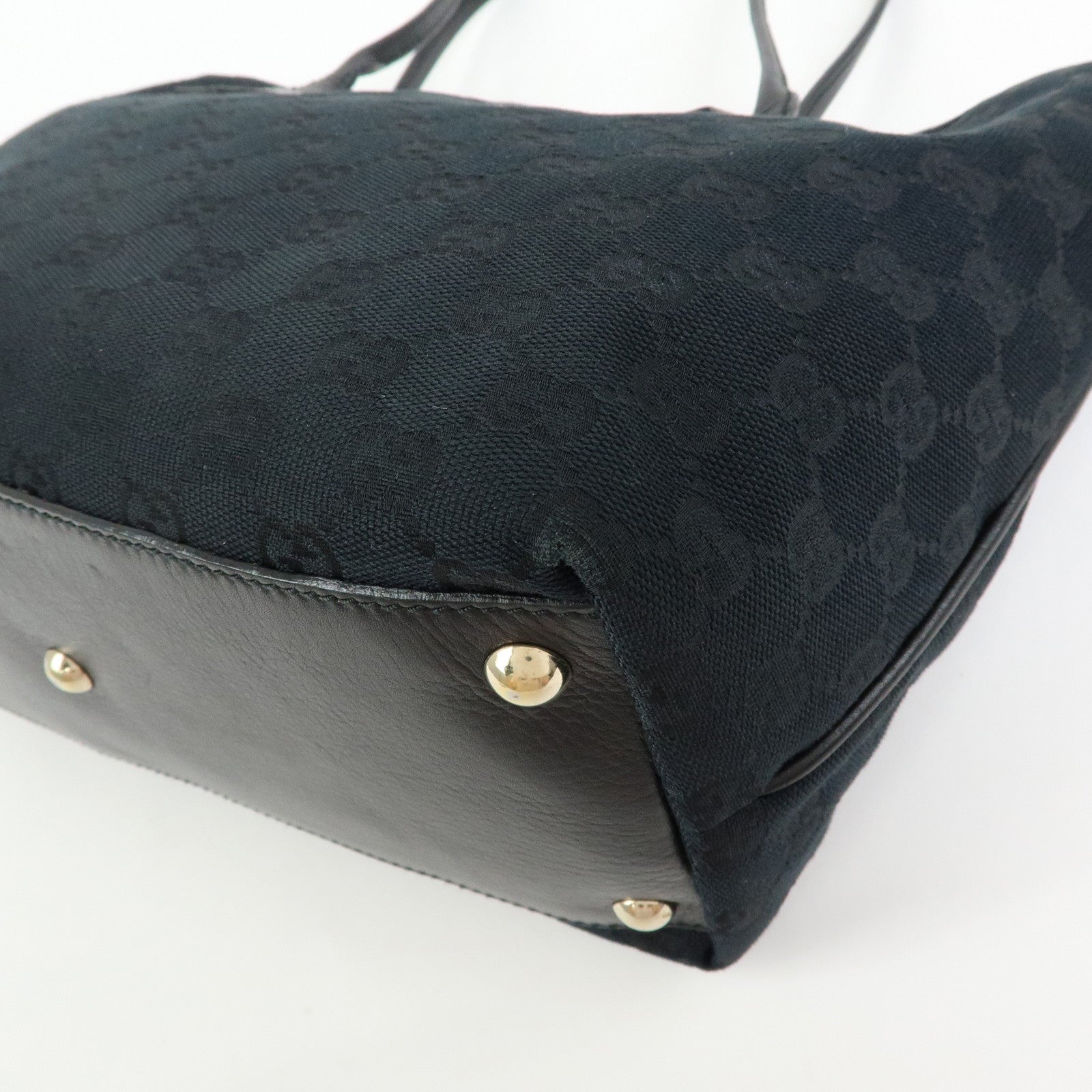 GUCCI Interlocking G New Britt GG Canvas Leather Tote Bag 169946