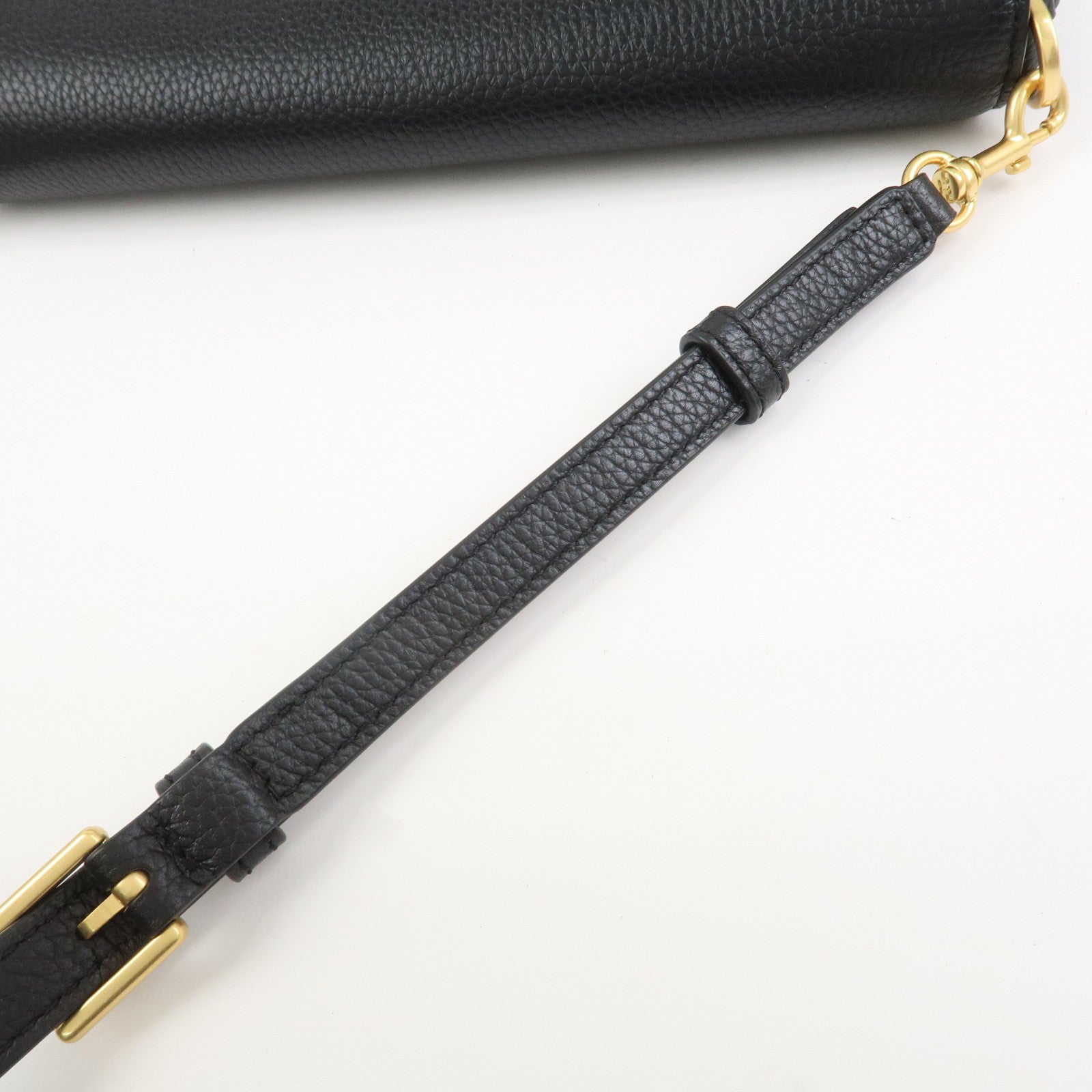 TORY BURCH Logo Leather Shoulder Bag Black