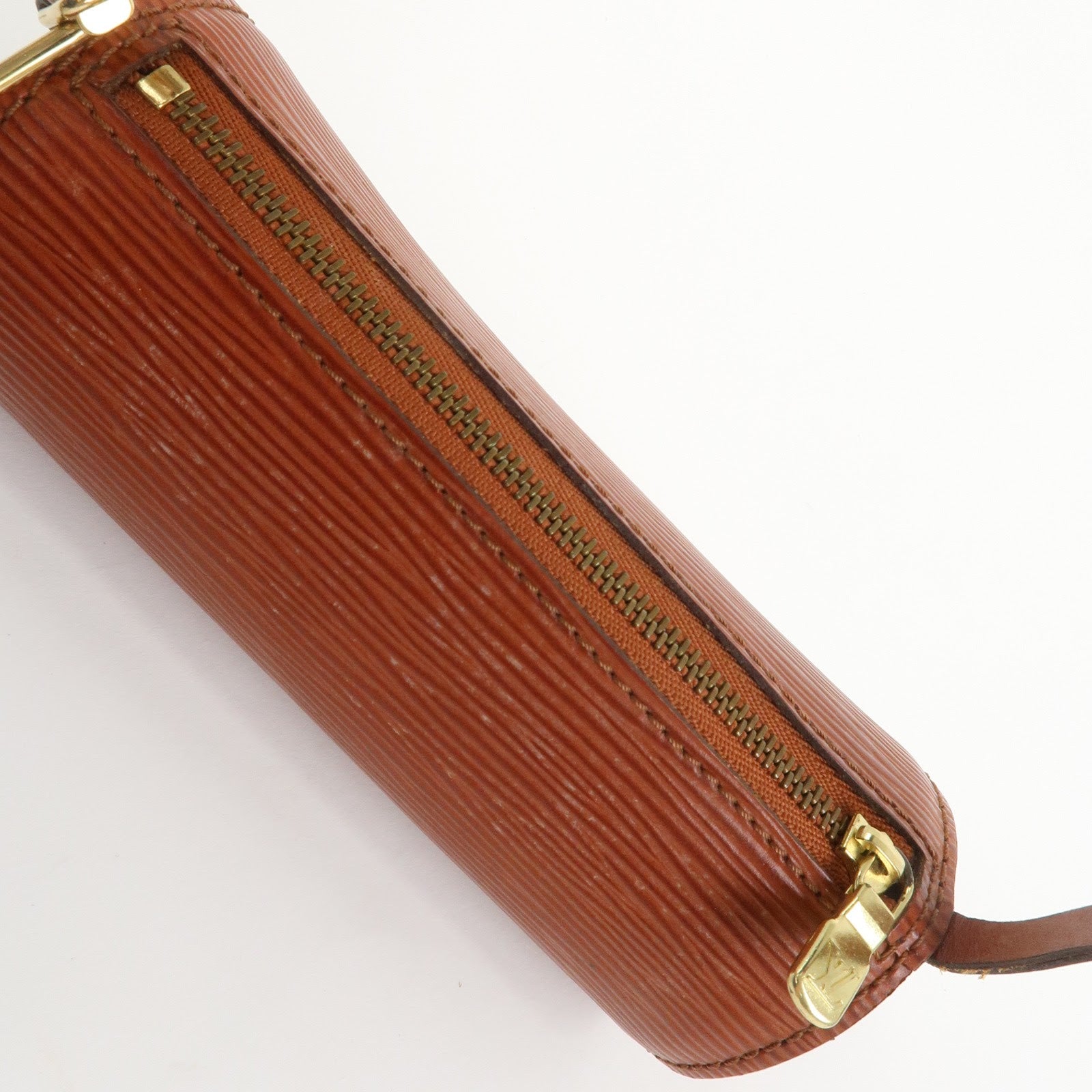 Louis Vuitton Epi Set of 3 Leather Soufflot Pouch Blue Kenya Brown