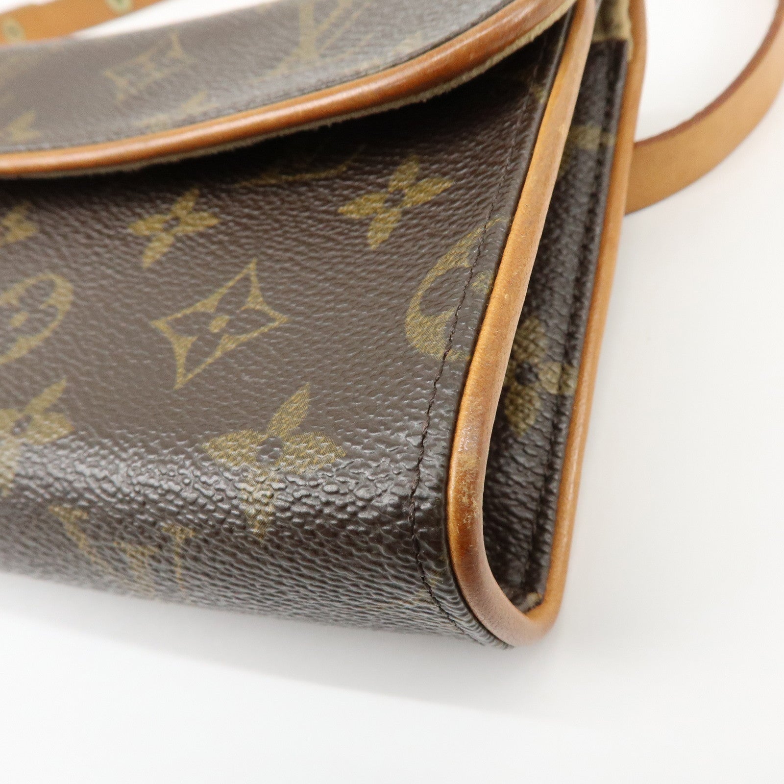 Louis Vuitton Monogram Pochette Florentine Waist Bag Belt XS M51855