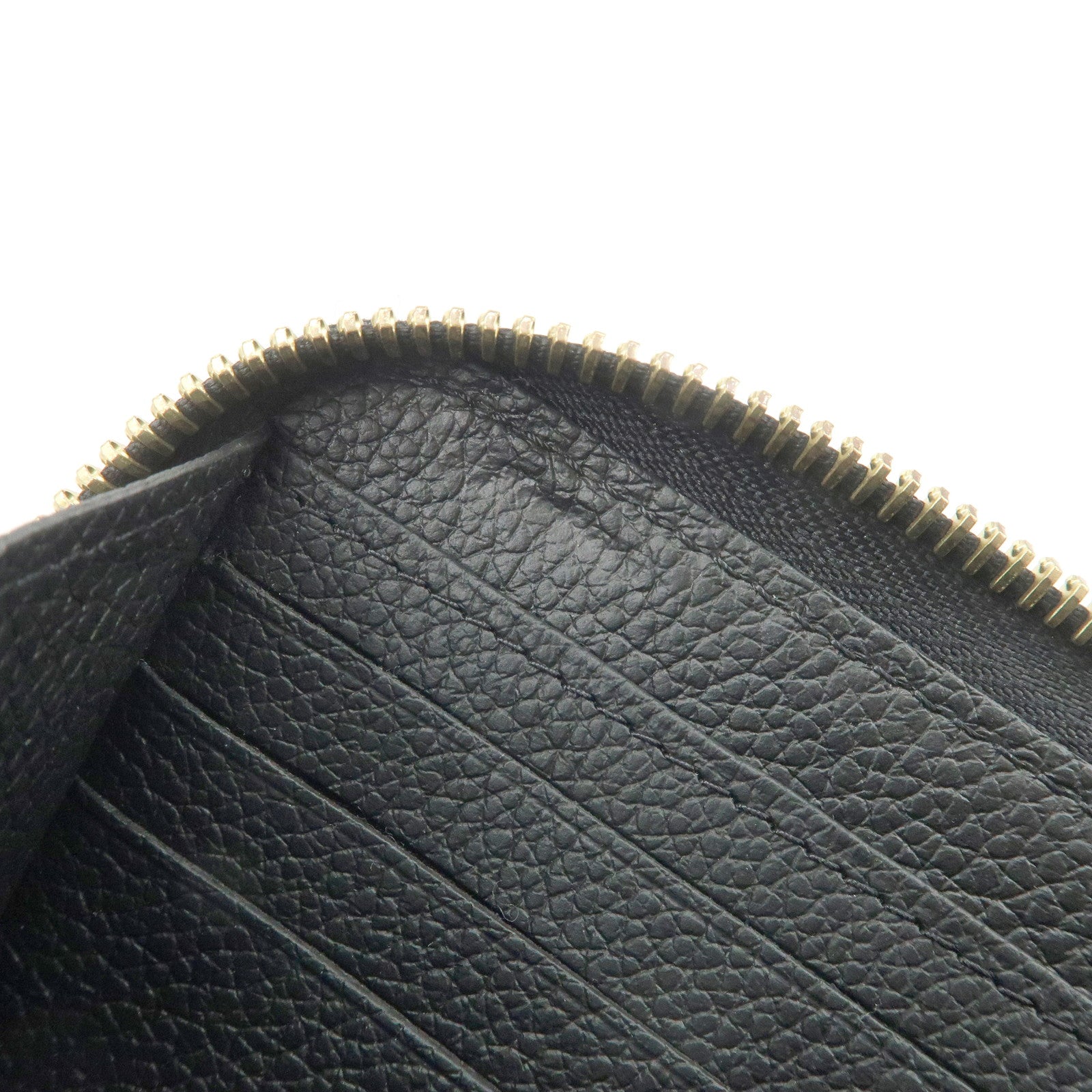 Louis Vuitton Monogram Empreinte Zippy Wallet Noir M61864