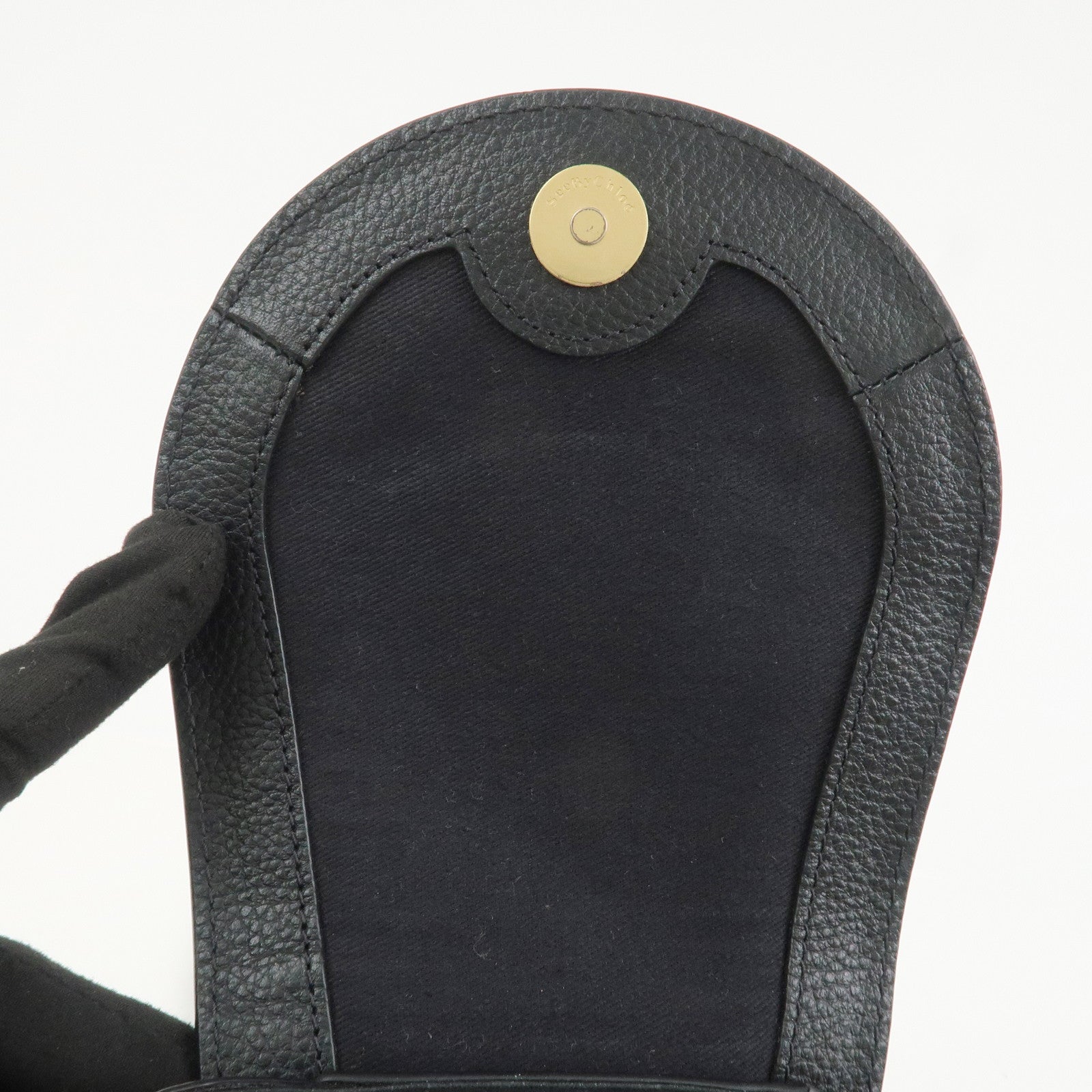 Chloe See by Chloe Olga Logo Leather 2Way Bag Backpack Hand Bag