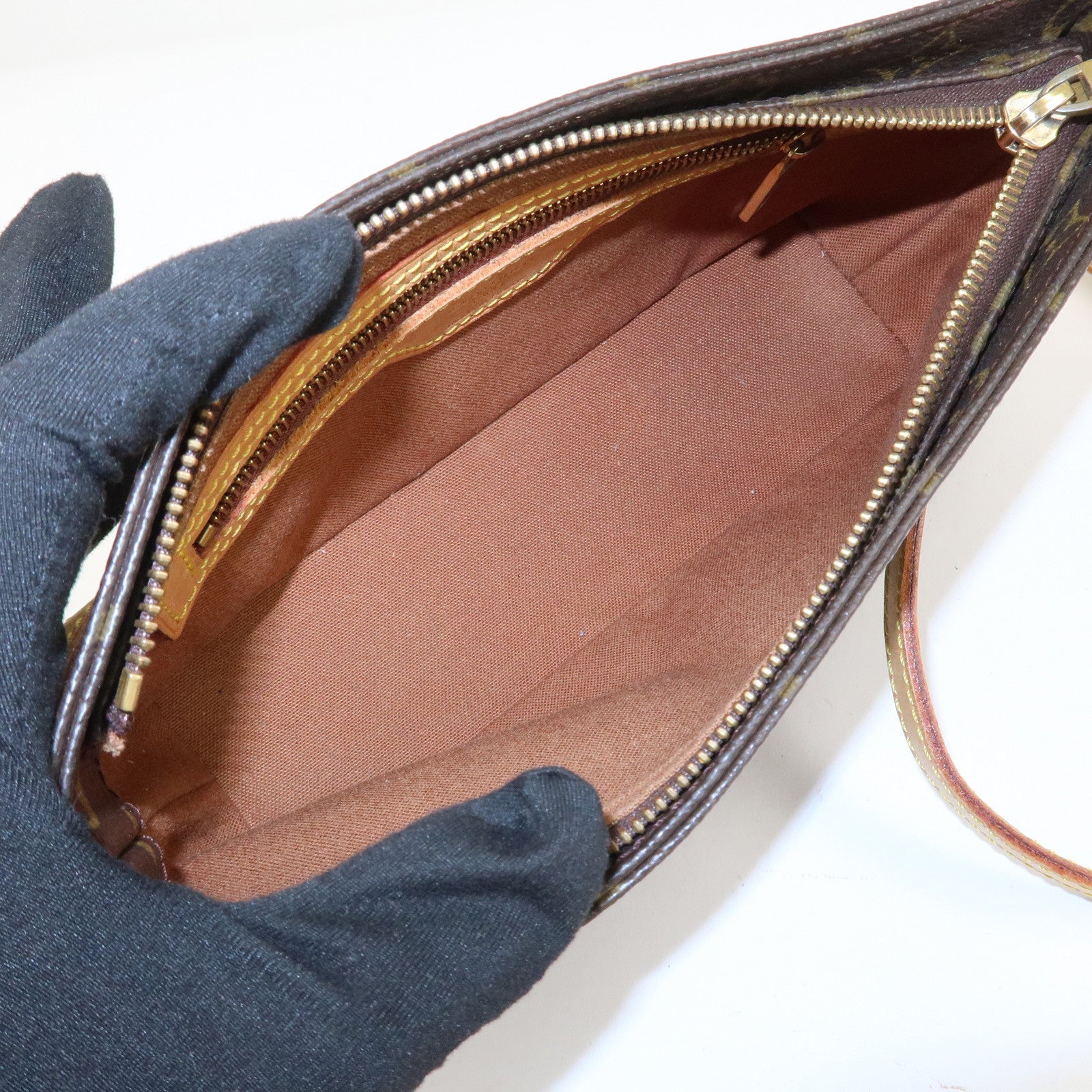 Louis Vuitton Monogram Trotteur Shoulder Bag Brown M51240