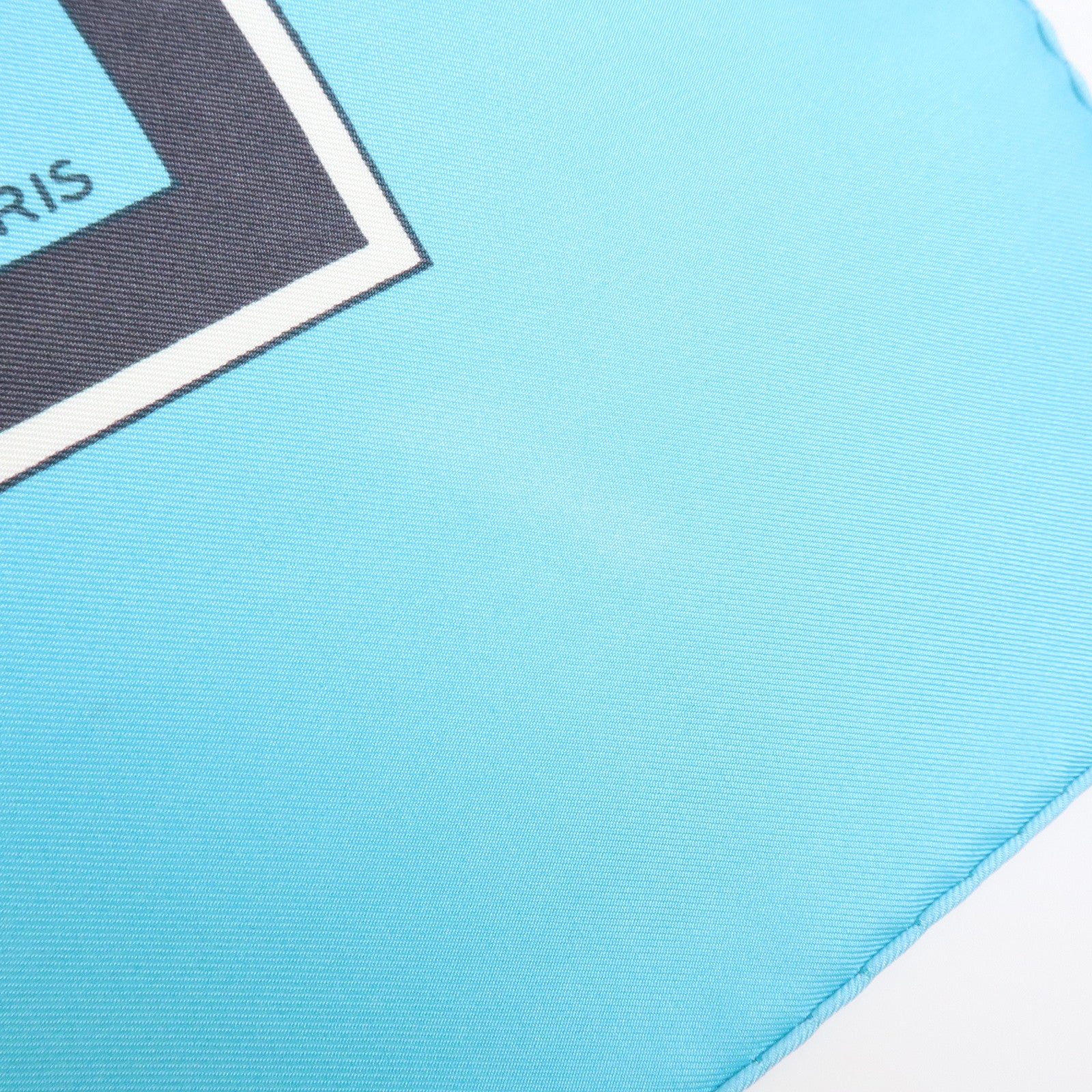 HERMES Carre 90 silk 100% Scarf Ex-Libris light Blue