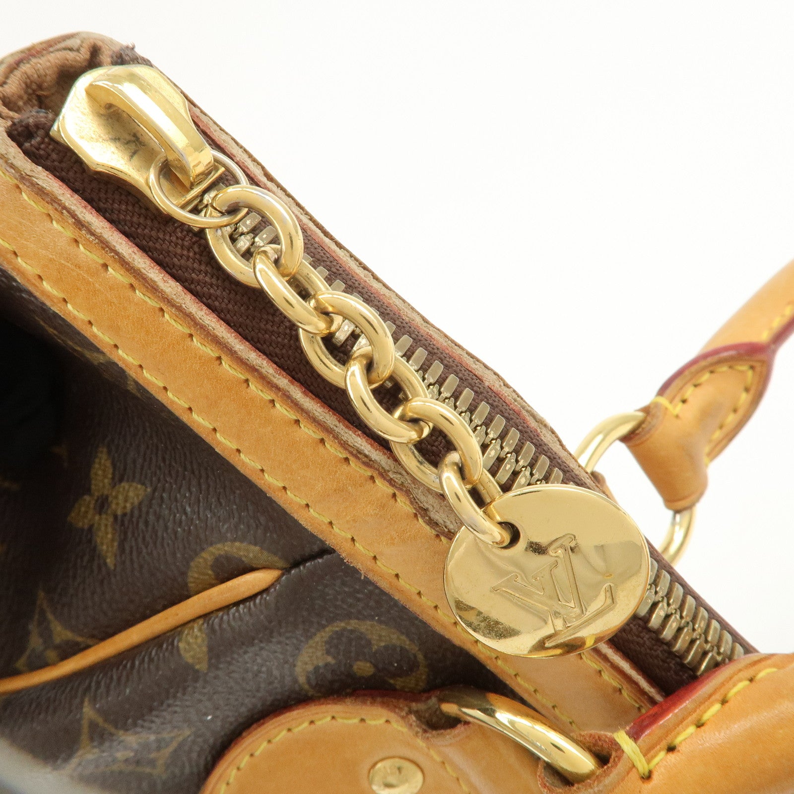 Louis Vuitton Monogram Tivoli PM Hand Bag Shoulder Bag Brown M40143