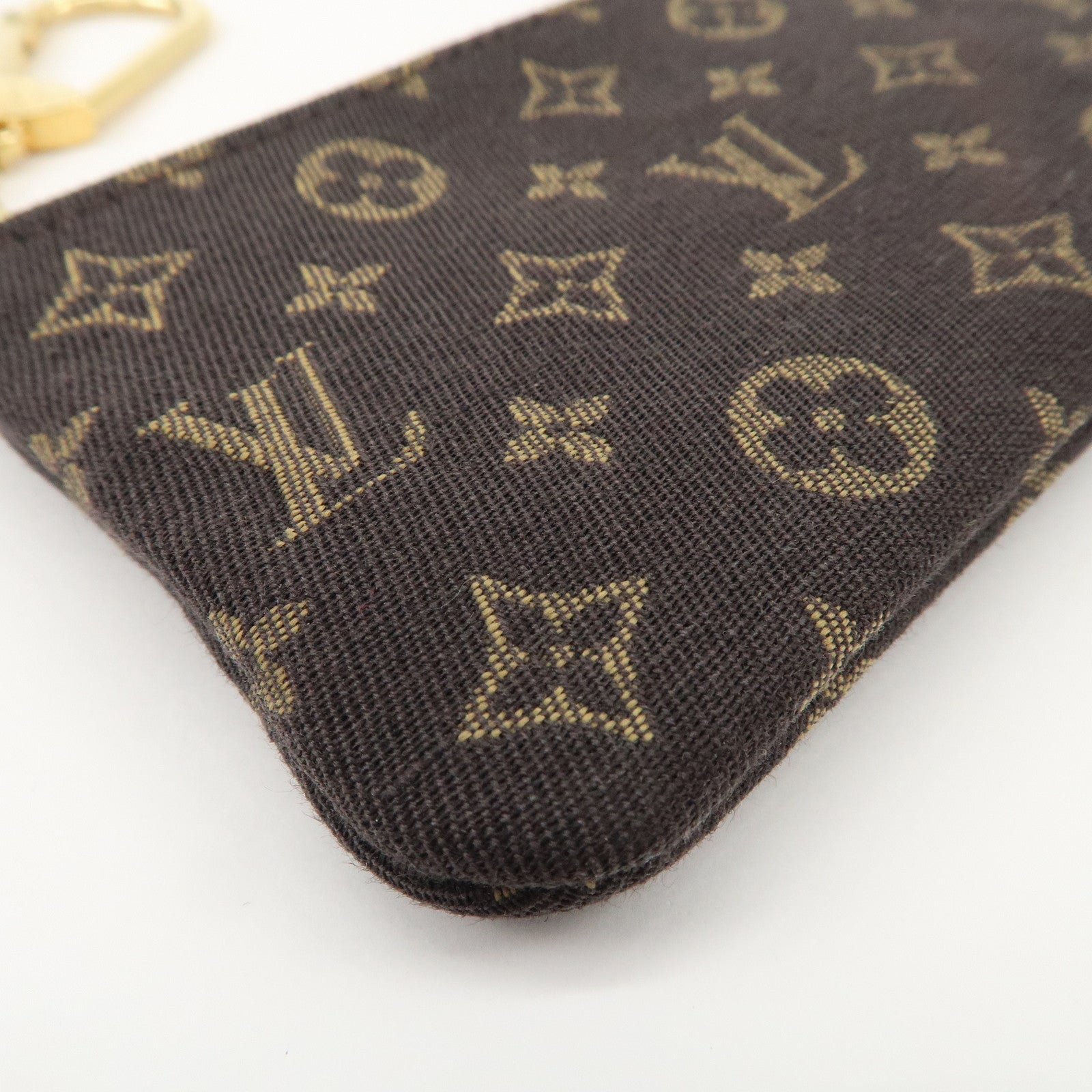 Louis Vuitton Monogram Mini Lin Pochette Cles Coin Case M95230