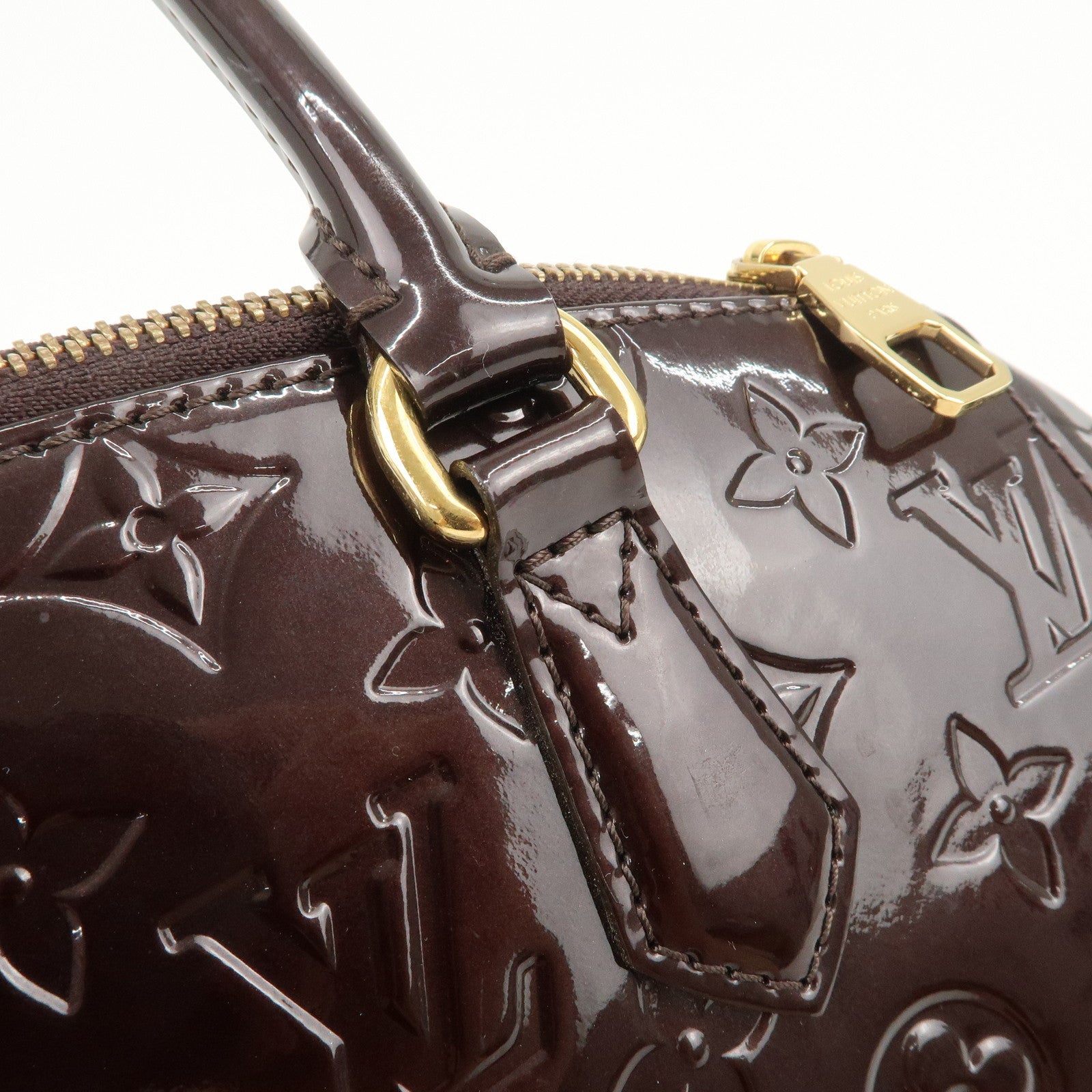 Louis Vuitton Monogram Vernis Leather Sherwood PM Hand Bag M91493