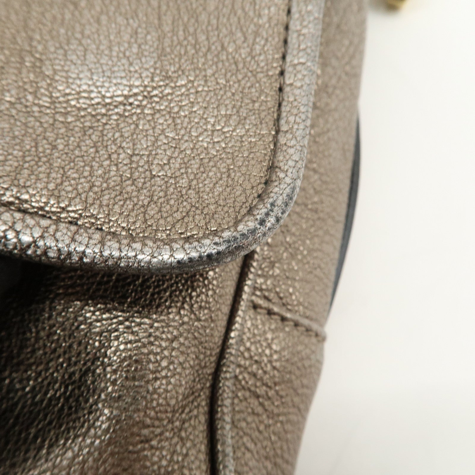 LOEWE Anagram Maia Logo Leather 2Way Bag Shoulder Bag Hand Bag Gold