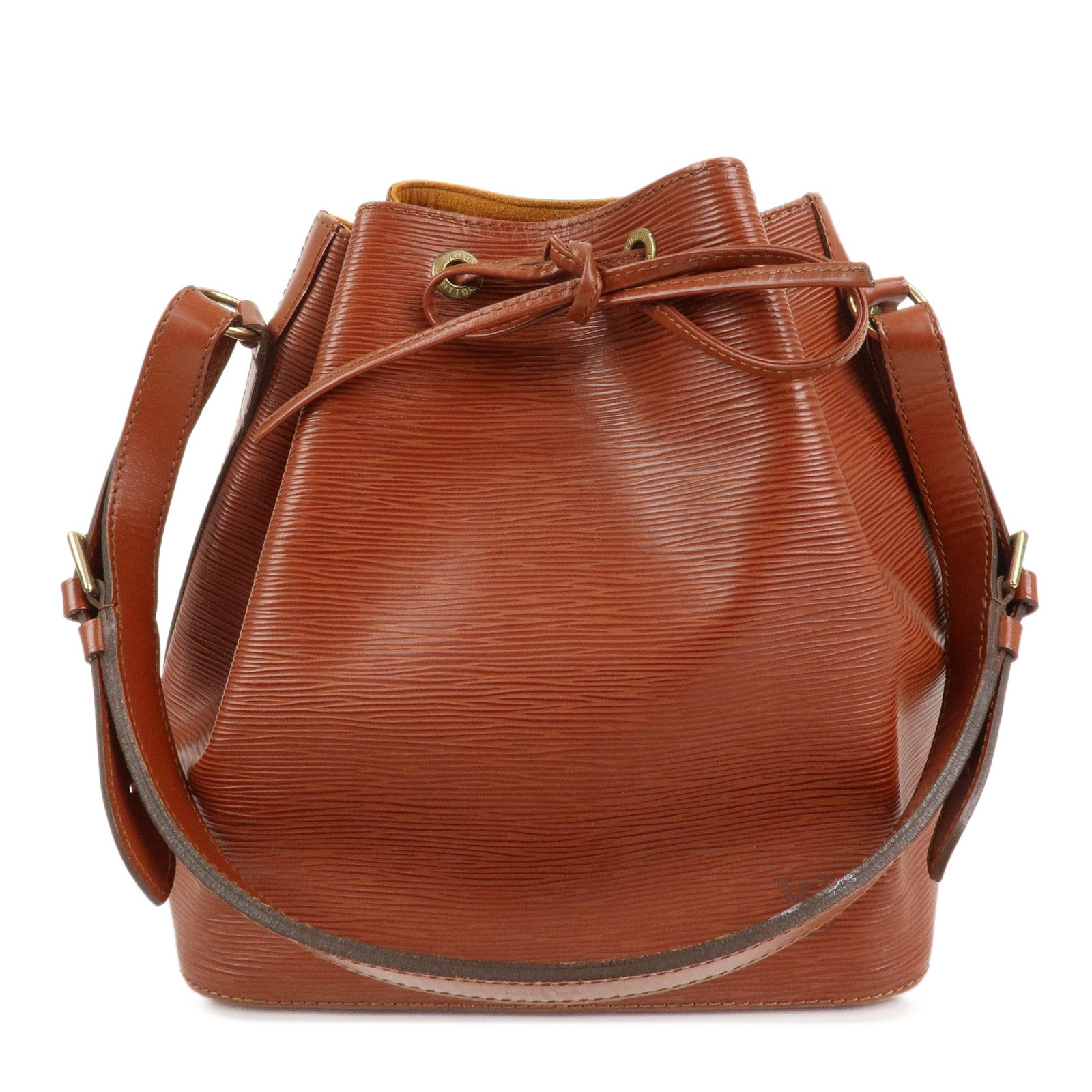 Louis Vuitton Epi Petit Noe Shoulder Bag Kenya Brown M44103