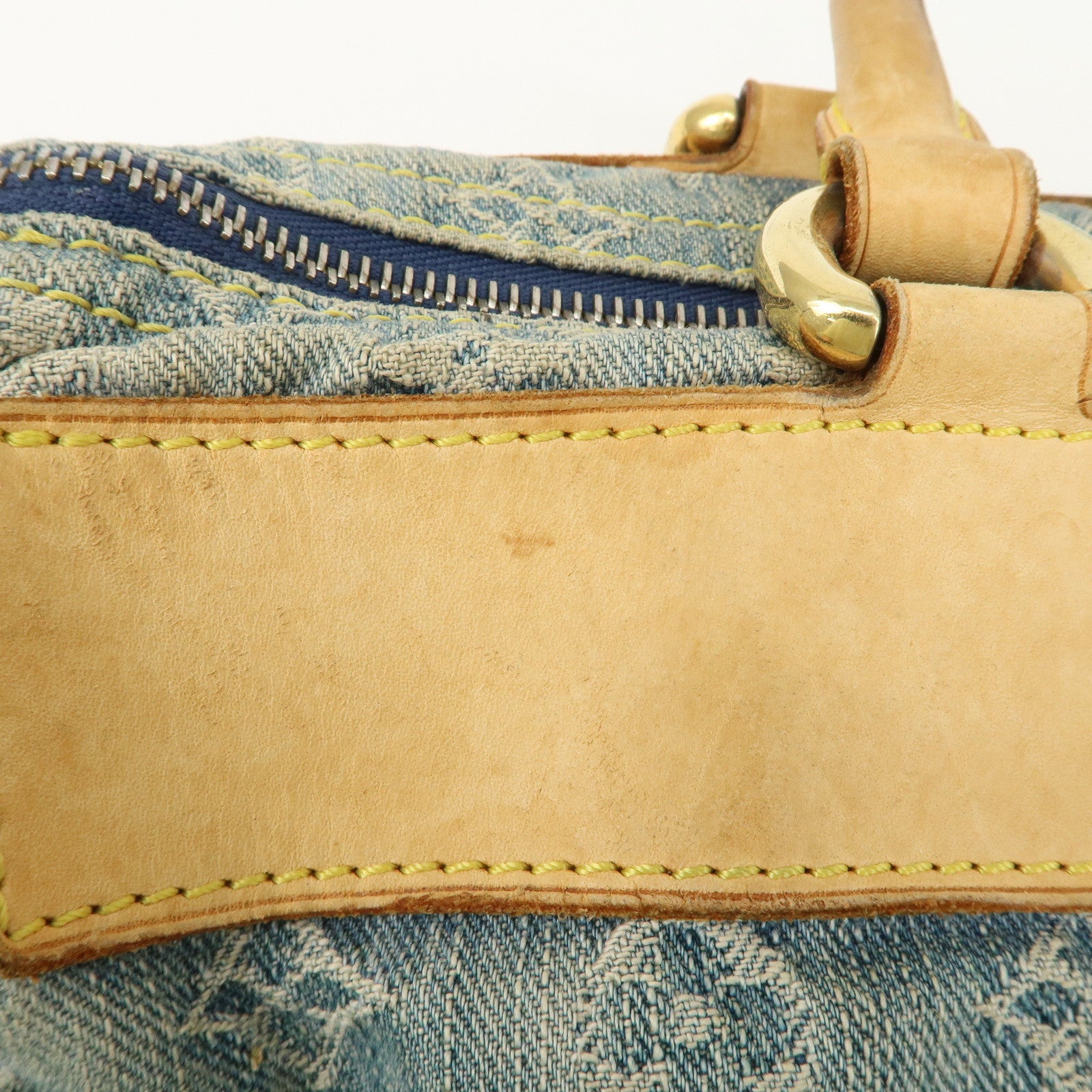 Louis Vuitton Monogram Denim Neo Speedy Boston Bag Blue M95019 Used