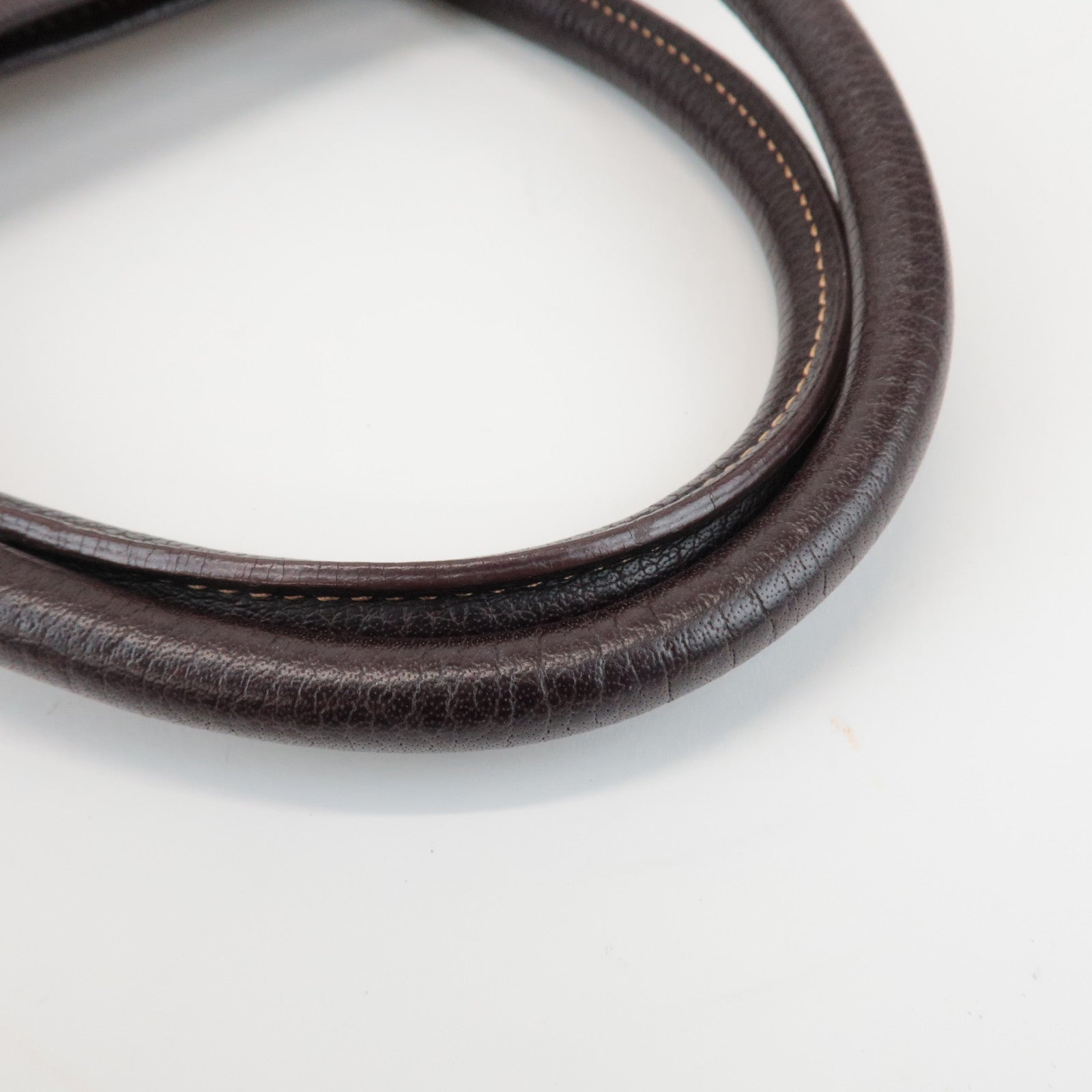 HERMES Toile Ash Garden Party PM □H Stamped Tote Bag Brown