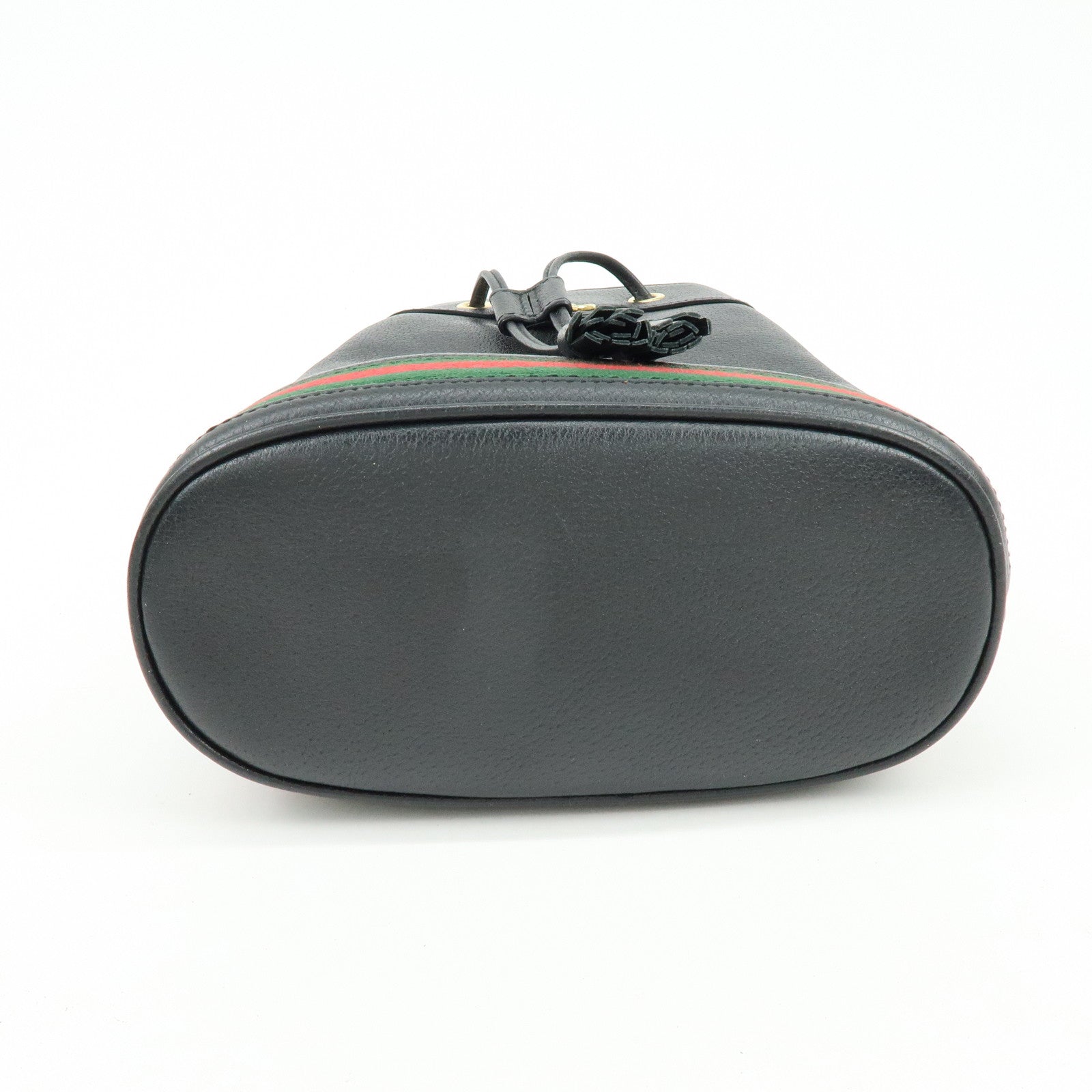 GUCCI Ophidia Sherry GG Marmont 2way Bucket Bag Small Black 610846