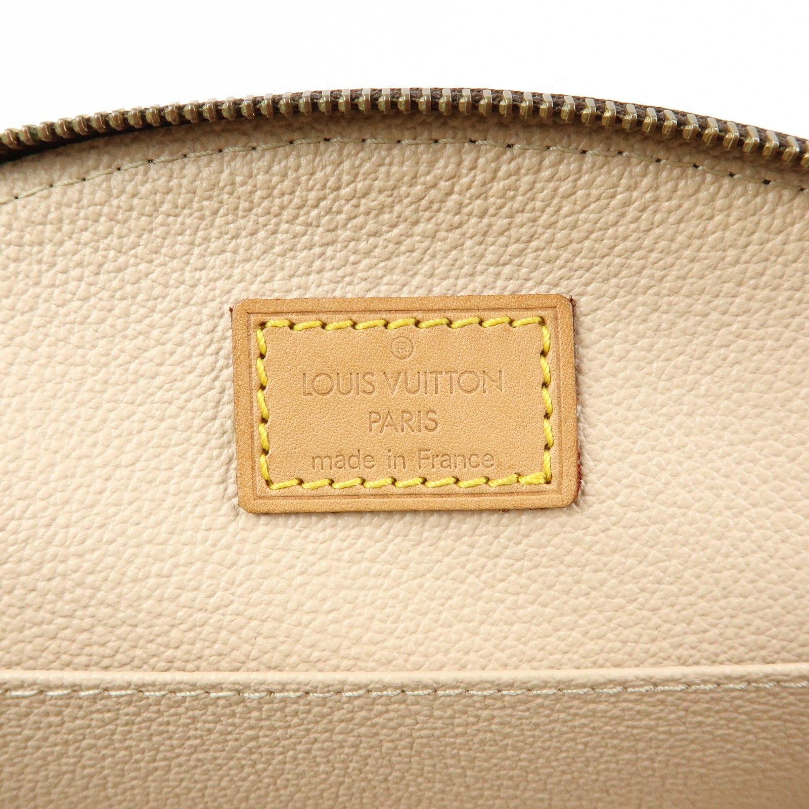 Louis Vuitton Monogram Trousse Demi Ronde Cosmetic Pouch M47520