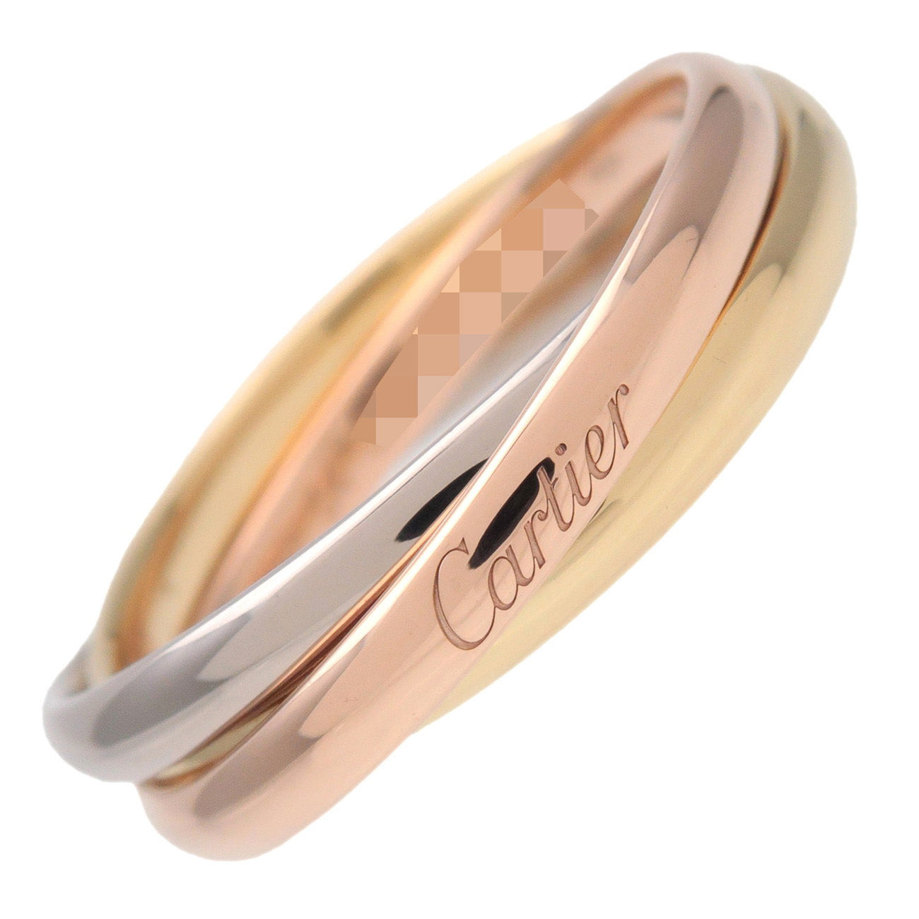 Cartier Trinity Ring SM K18 750YG/WG/PG #54 US7