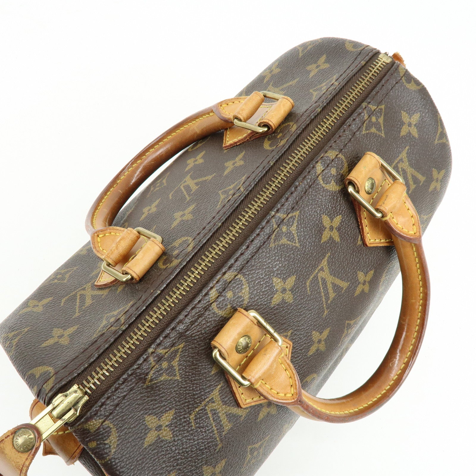 Louis Vuitton Monogram Speedy 25 Boston Bag Hand Bag Brown M41528
