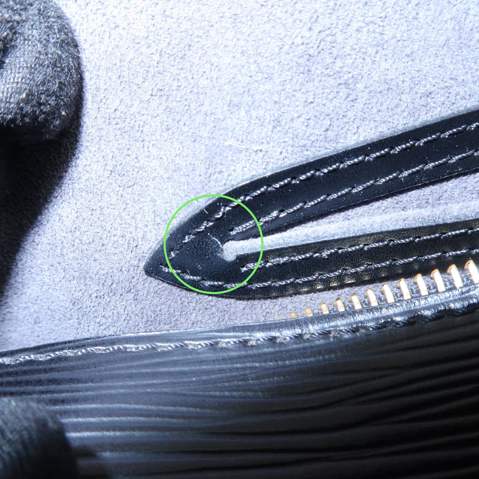 Louis Vuitton Epi Soufflot Hand Bag Shoulder Bag Noir Black M52862