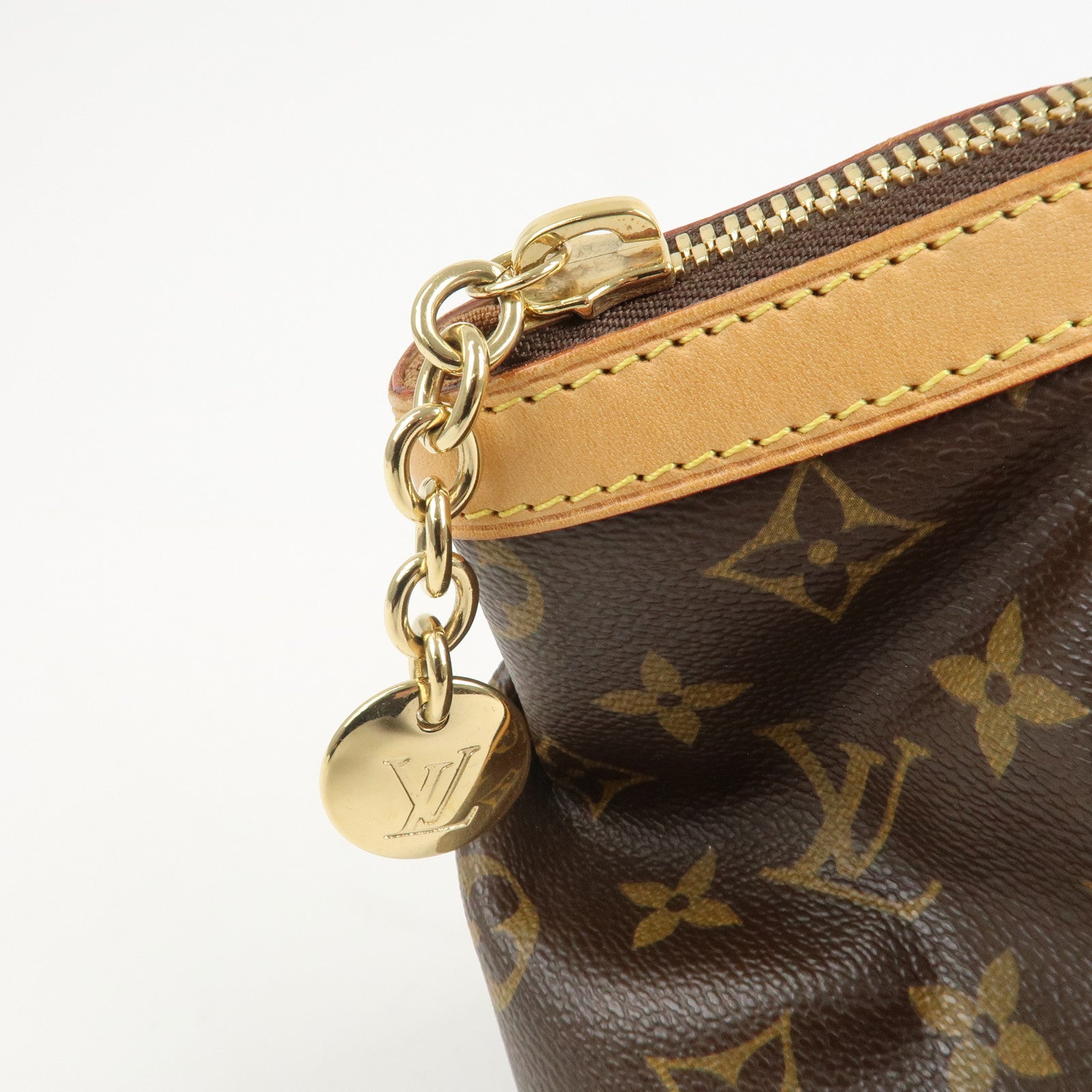Louis Vuitton Monogram Tivoli PM Hand Bag Brown M40143
