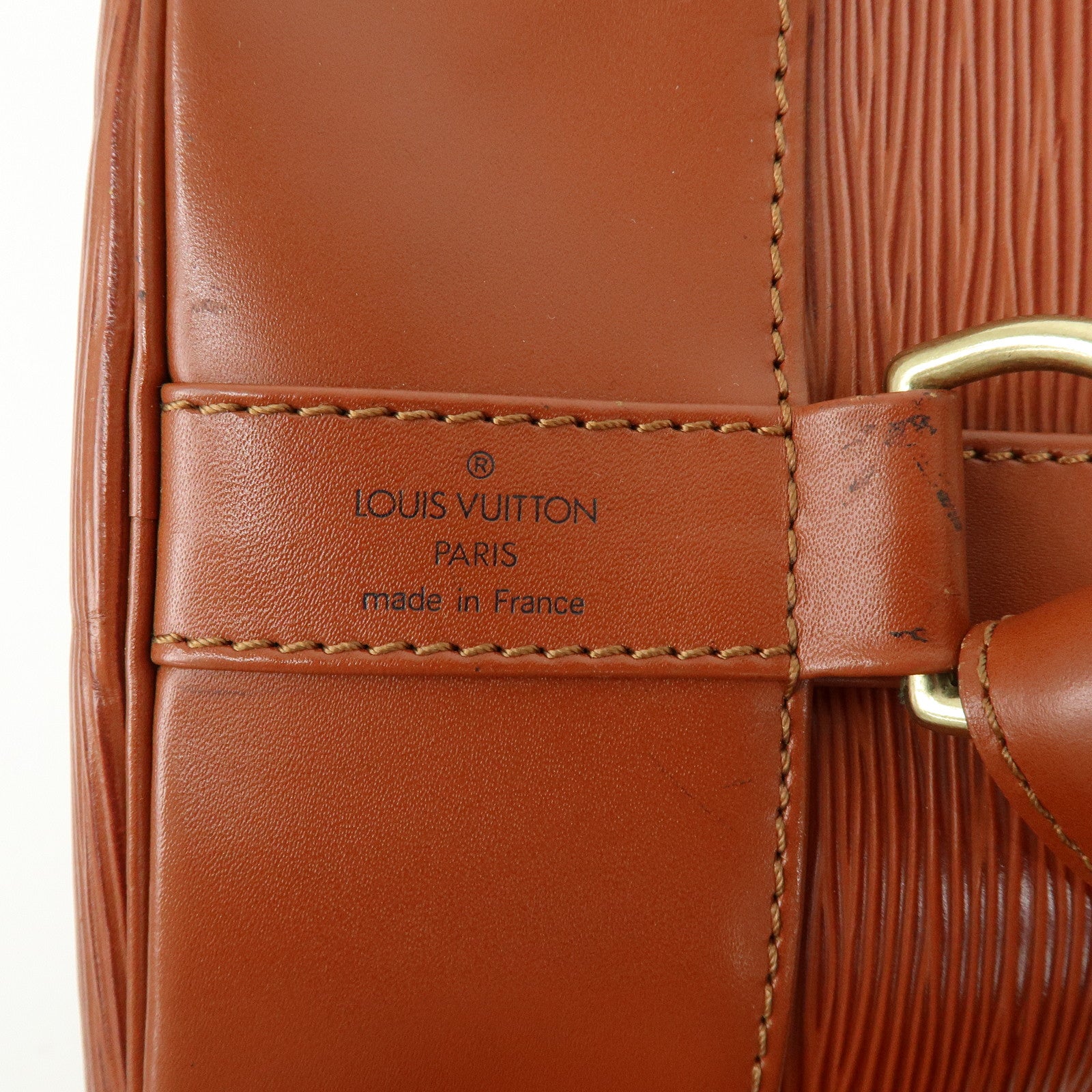 Louis Vuitton Epi Randonnee PM Shoulder Bag Kenya Brown M52353