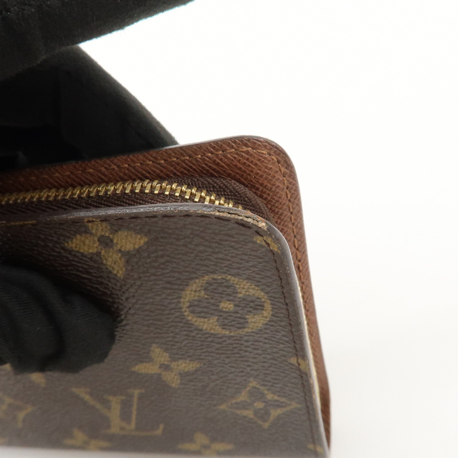 Louis Vuitton Monogram Porte Monnaie Zippy Long Wallet Brown M61727 Used