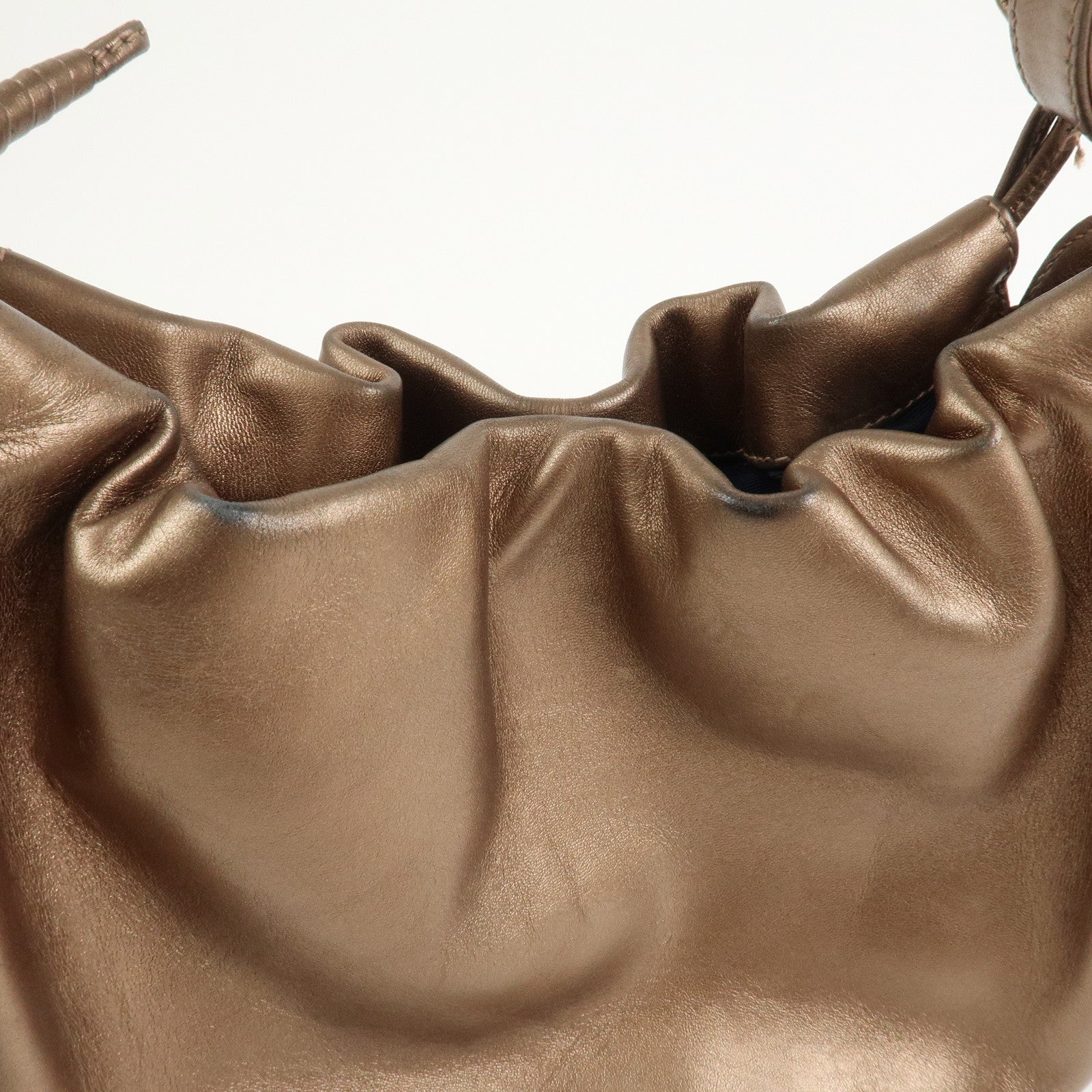 LOEWE Anagram Logo Leather Shoulder Bag Hand Bag Brown