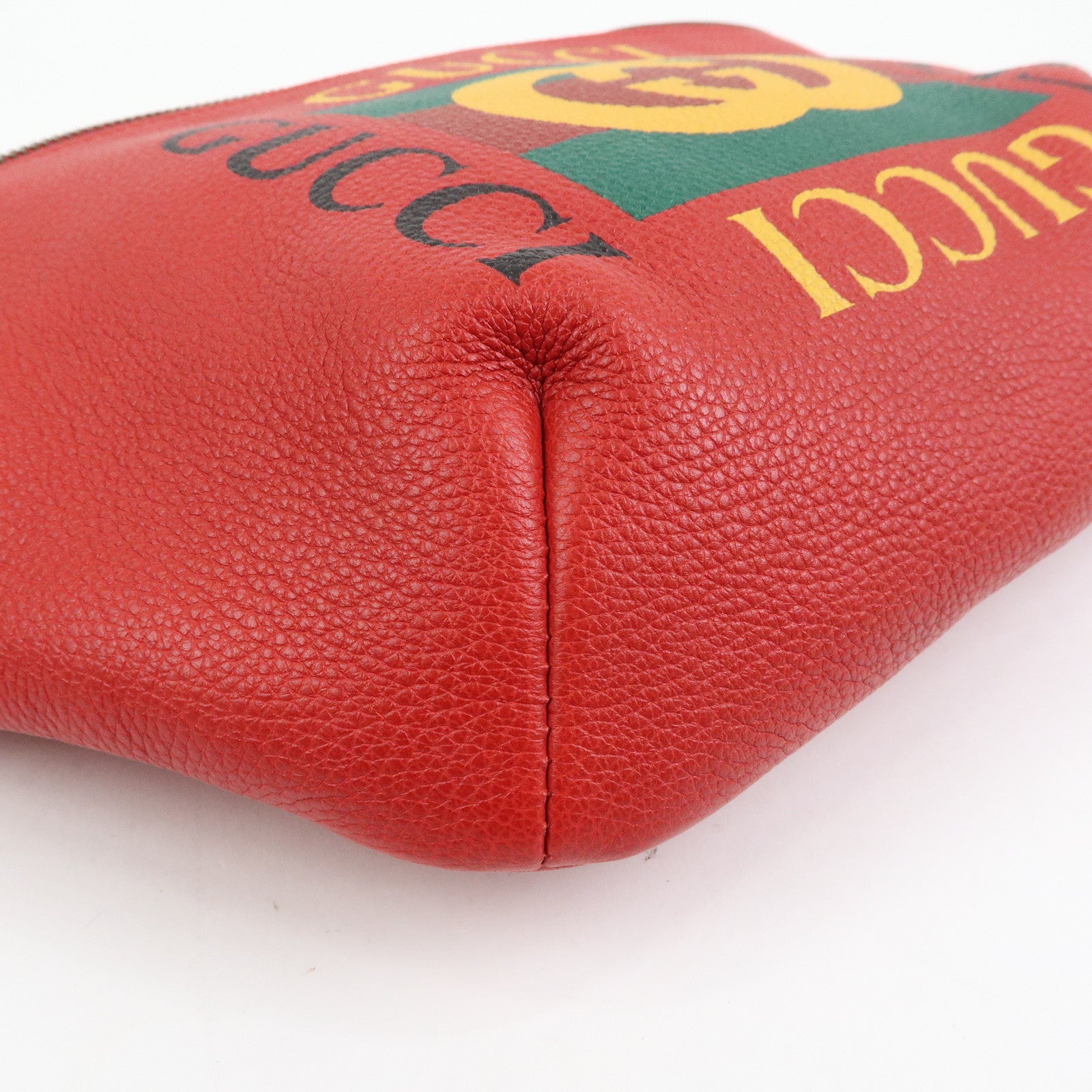 GUCCI Sherry Leather Waist Bag Crossbody Bag Red 530412