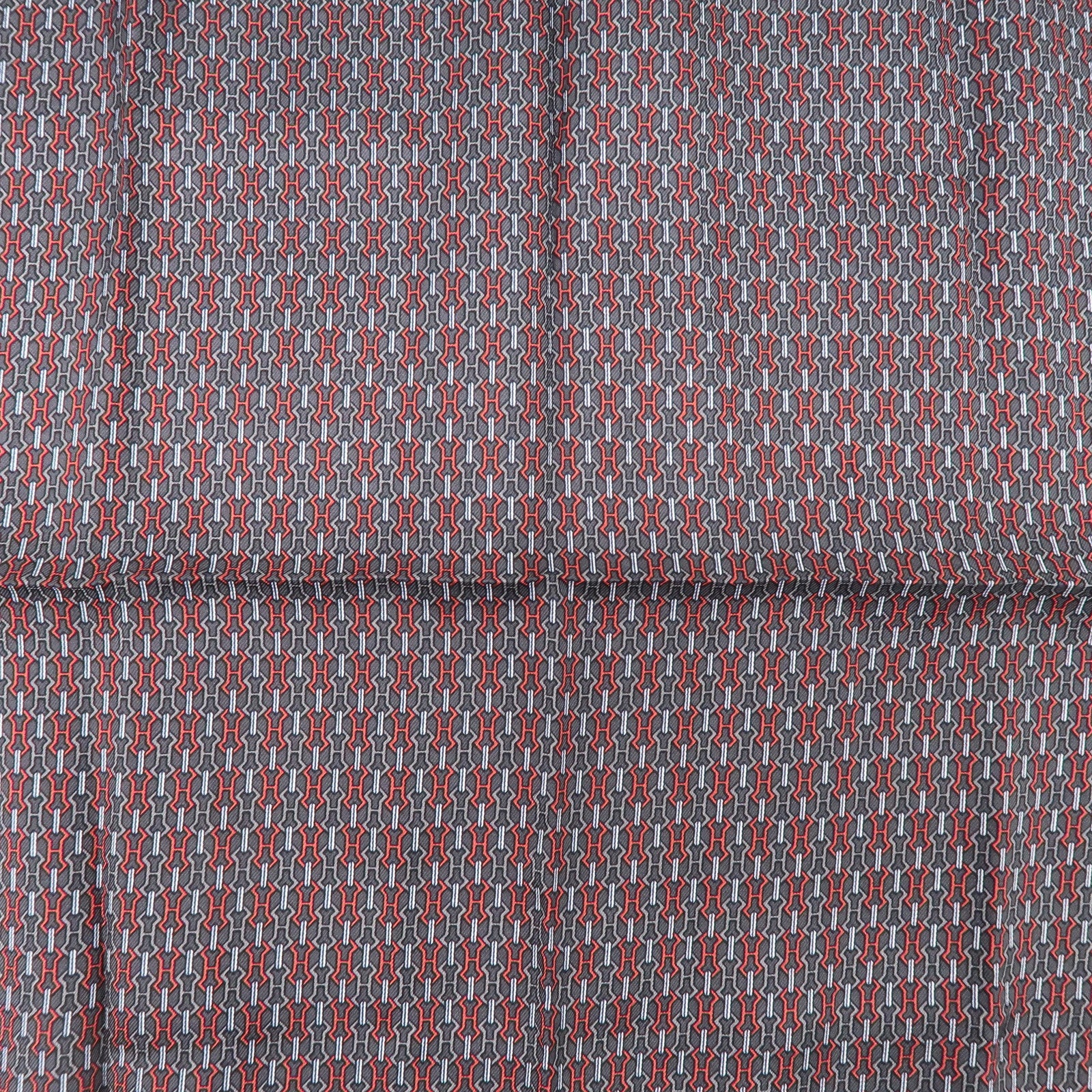 HERMES Carre 40 Silk 100% Scarf Petit Carre Mini Scarf Black