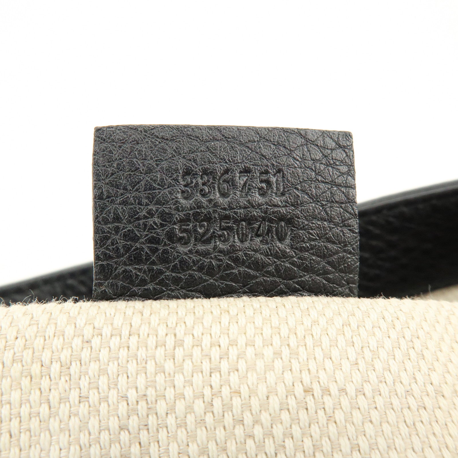 GUCCI SOHO Interlocking G 2Way Bag Hand Bag Black 336751