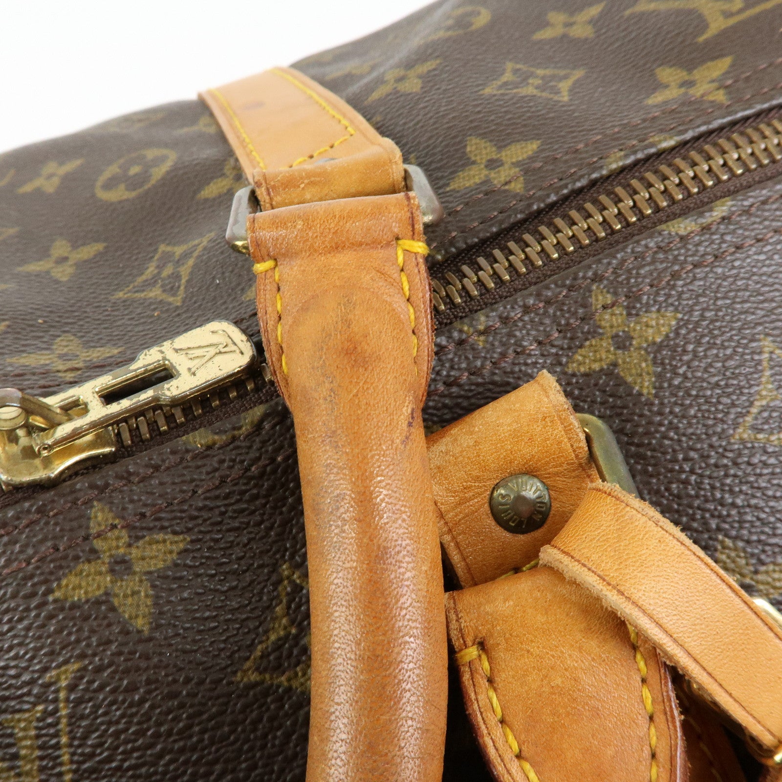 Louis Vuitton Monogram Keep All Bandouliere 60 Boston Bag M41412