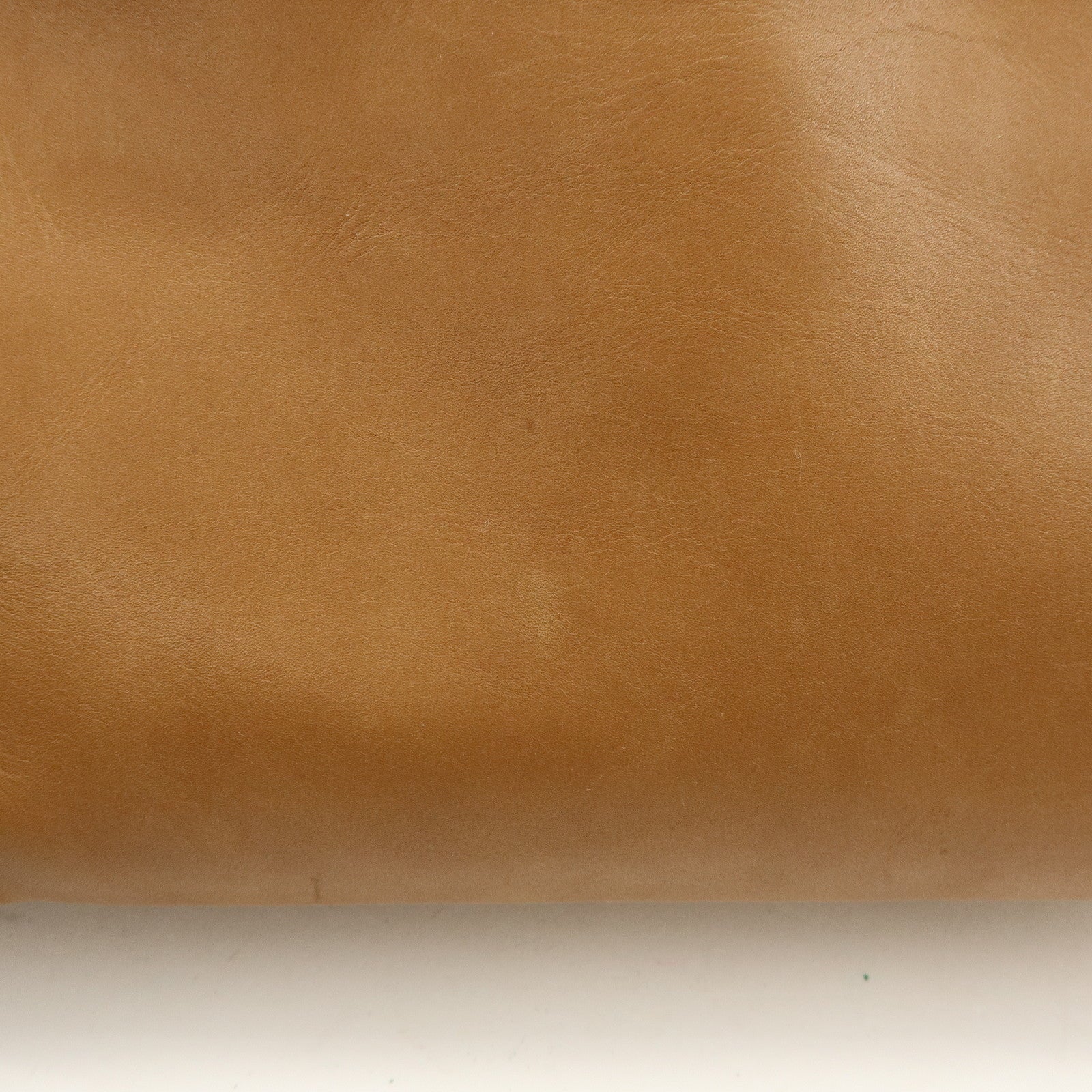 GUCCI Script Logo Leather Fur Tote Bag Fur Pouch Brown 269878